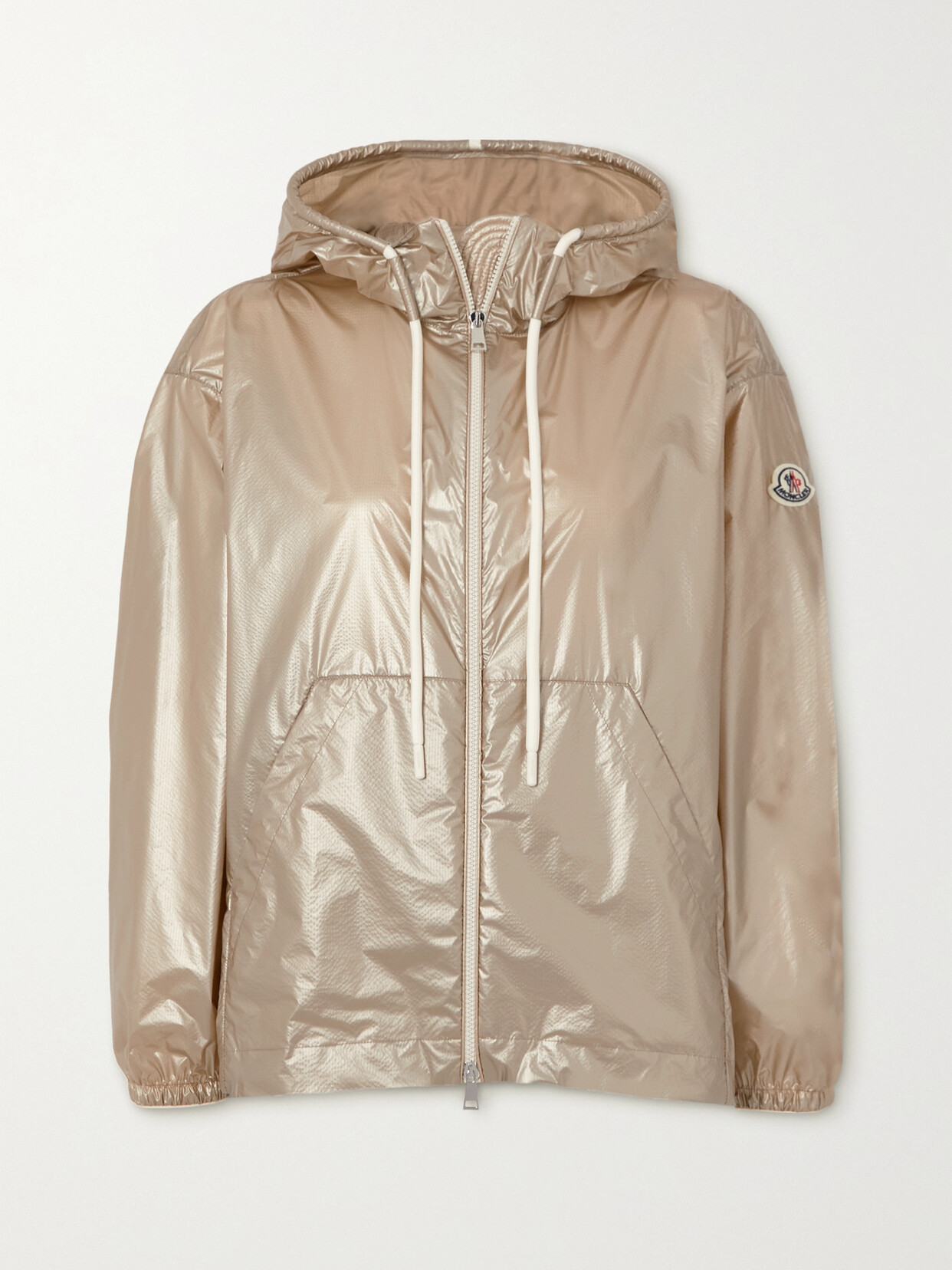 Moncler - Tazenat Hooded Metallic Shell Jacket - Silver