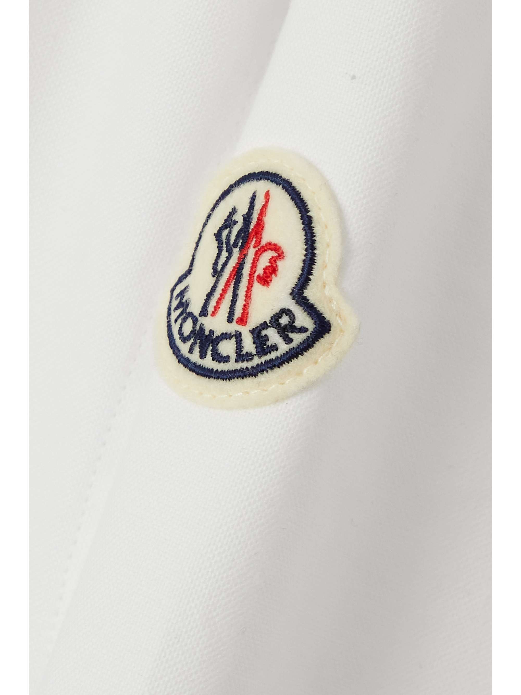 MONCLER Cropped cotton-poplin shirt