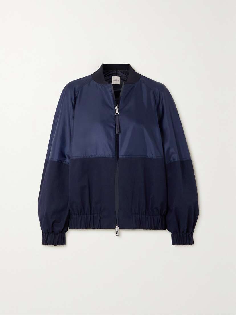 Moncler Gobie Satin And Cotton-blend Twill Bomber Jacket