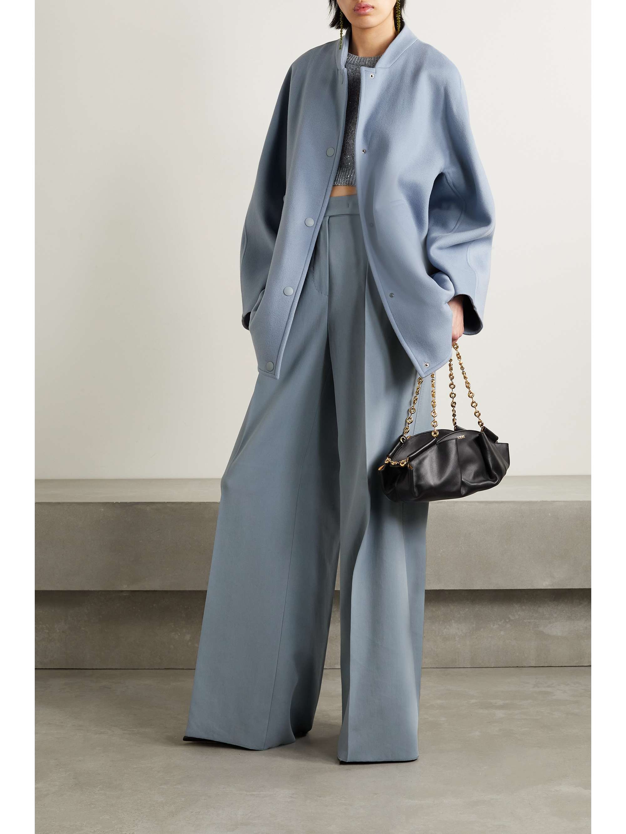 MAX MARA Estonia oversized wool and cashmere-blend bomber jacket