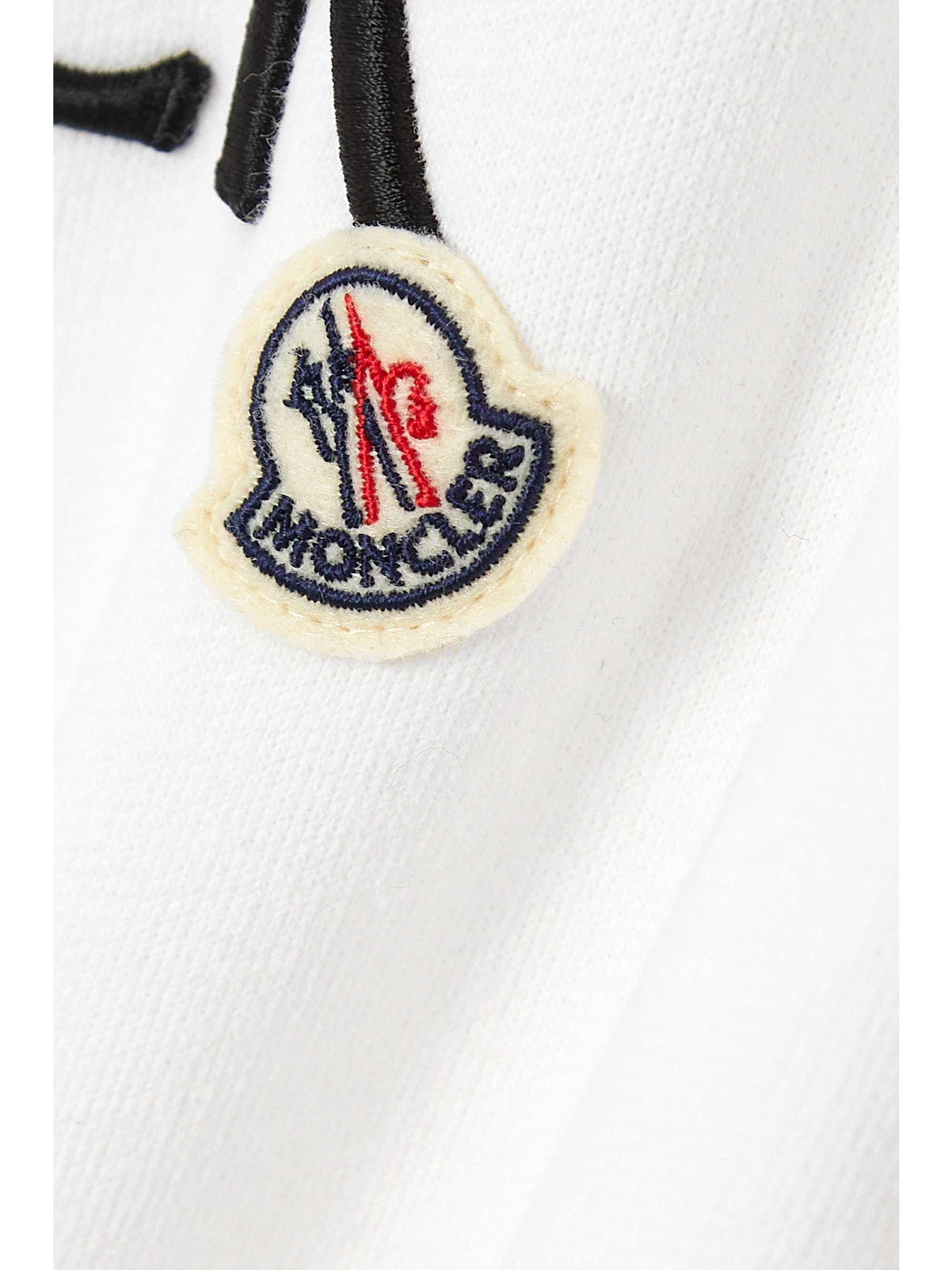 MONCLER Appliquéd cotton-jersey hoodie