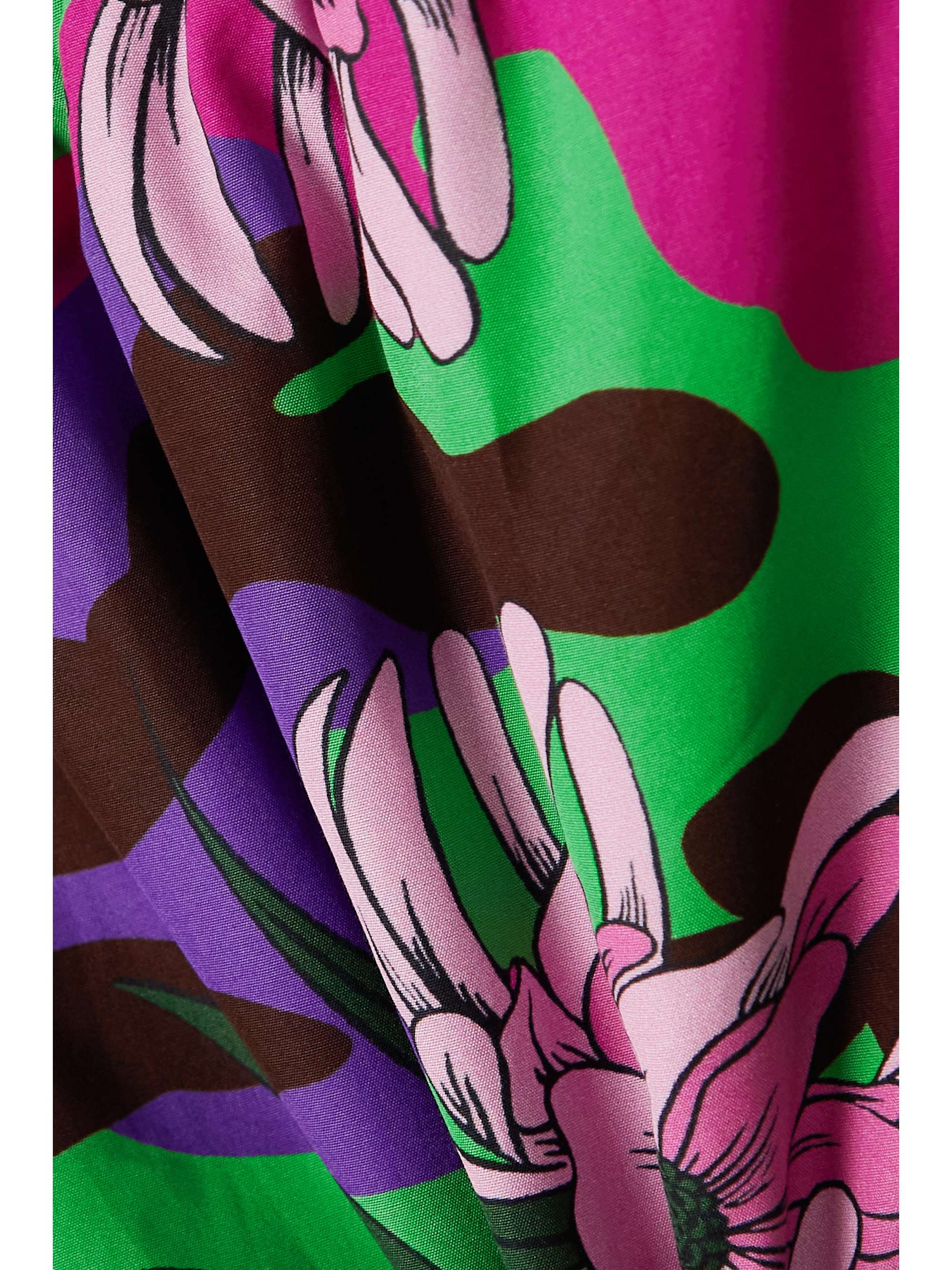 MONCLER Floral-print cotton-poplin shorts