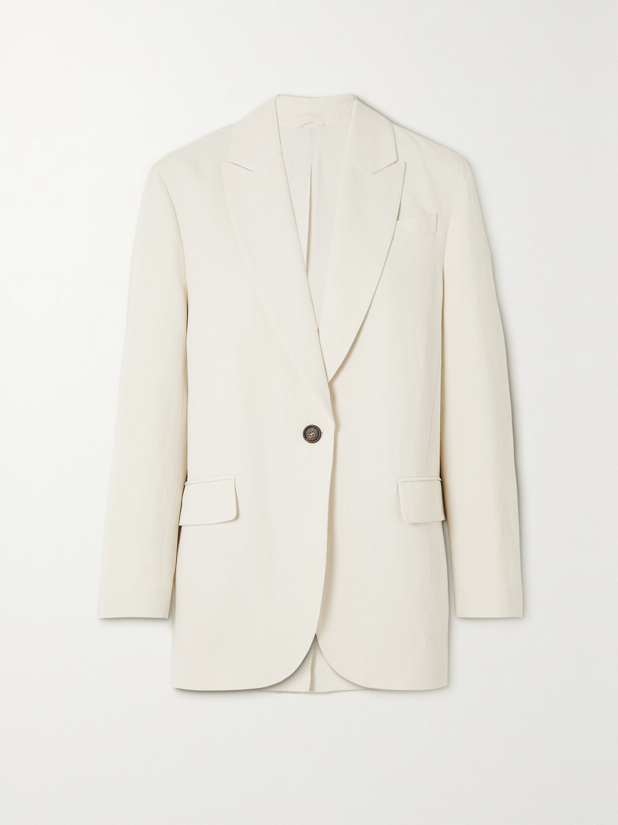 Brunello Cucinelli Twill Blazer In White