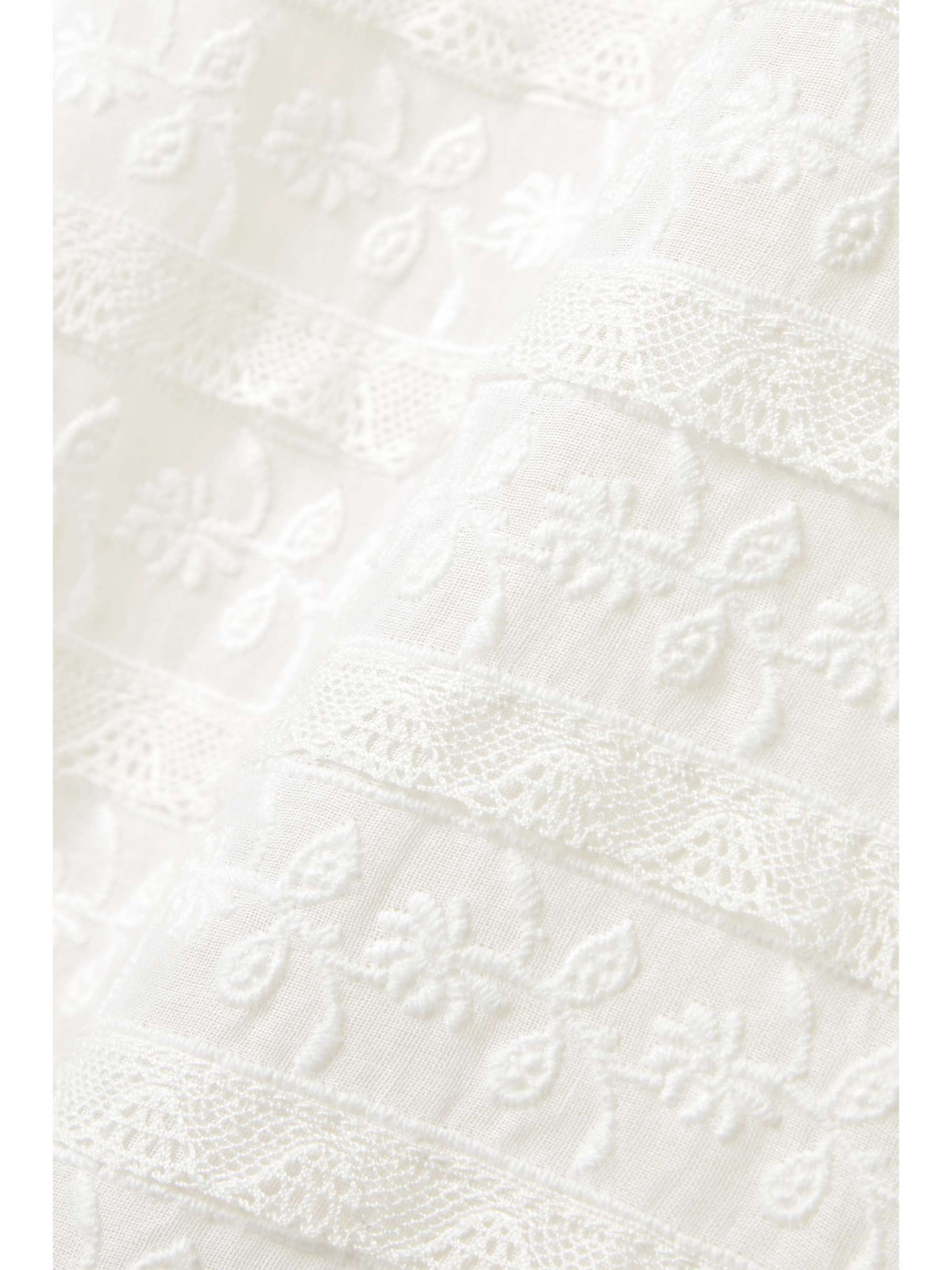 LOVESHACKFANCY Drella lace-trimmed embroidered cotton-voile mini dress