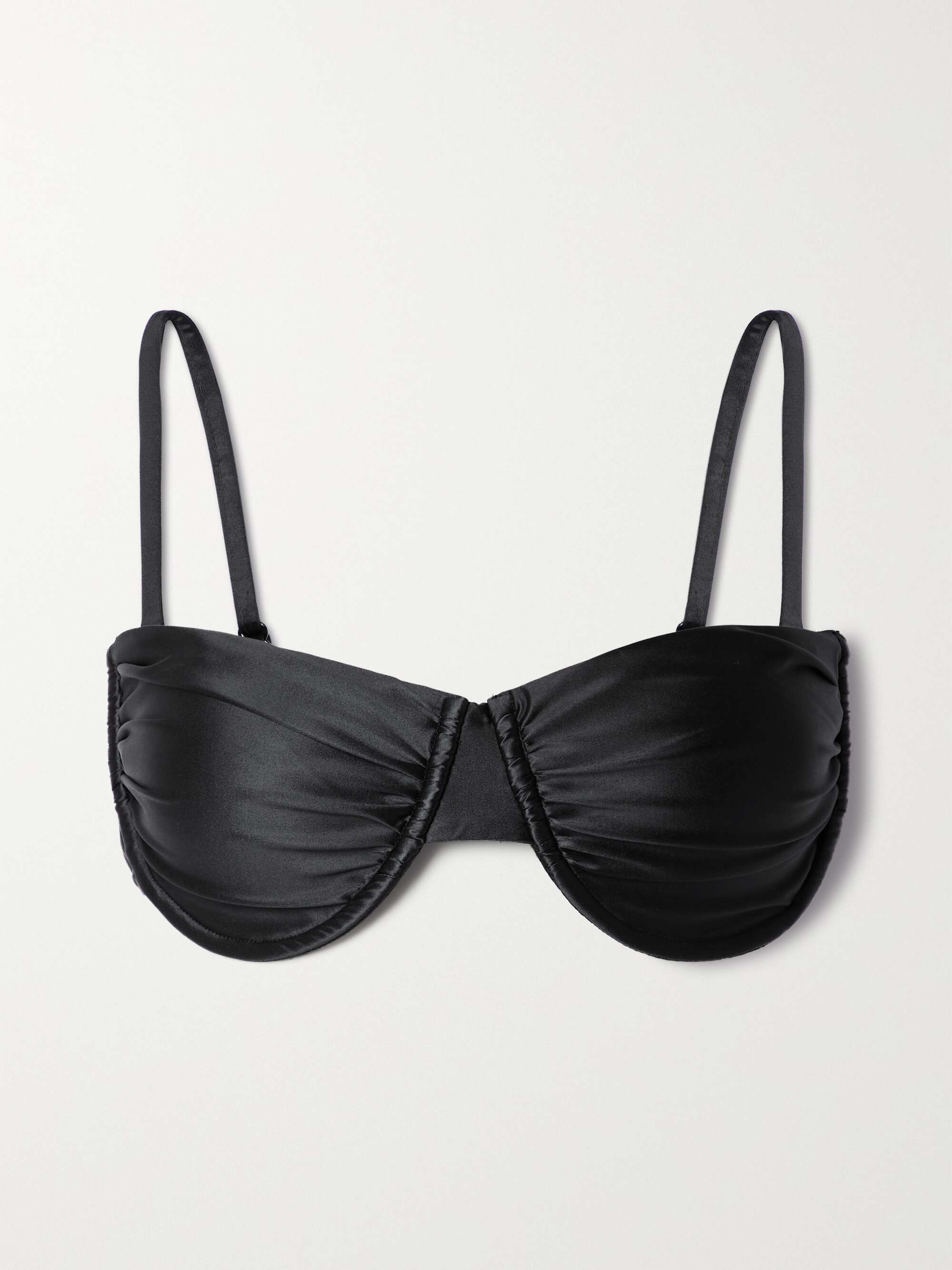 Black strapless underwire bikini top on sale