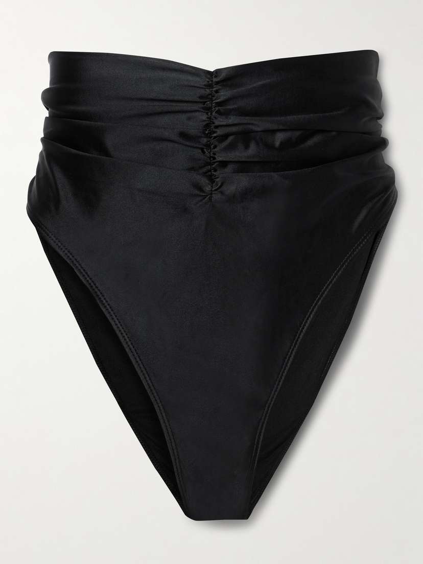 GOOD AMERICAN Good Waist Ruched Bikini Briefs