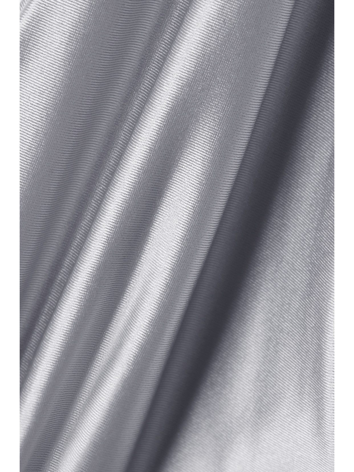 Good American Womens Silver Ruched Halterneck Bikini Top In Silver