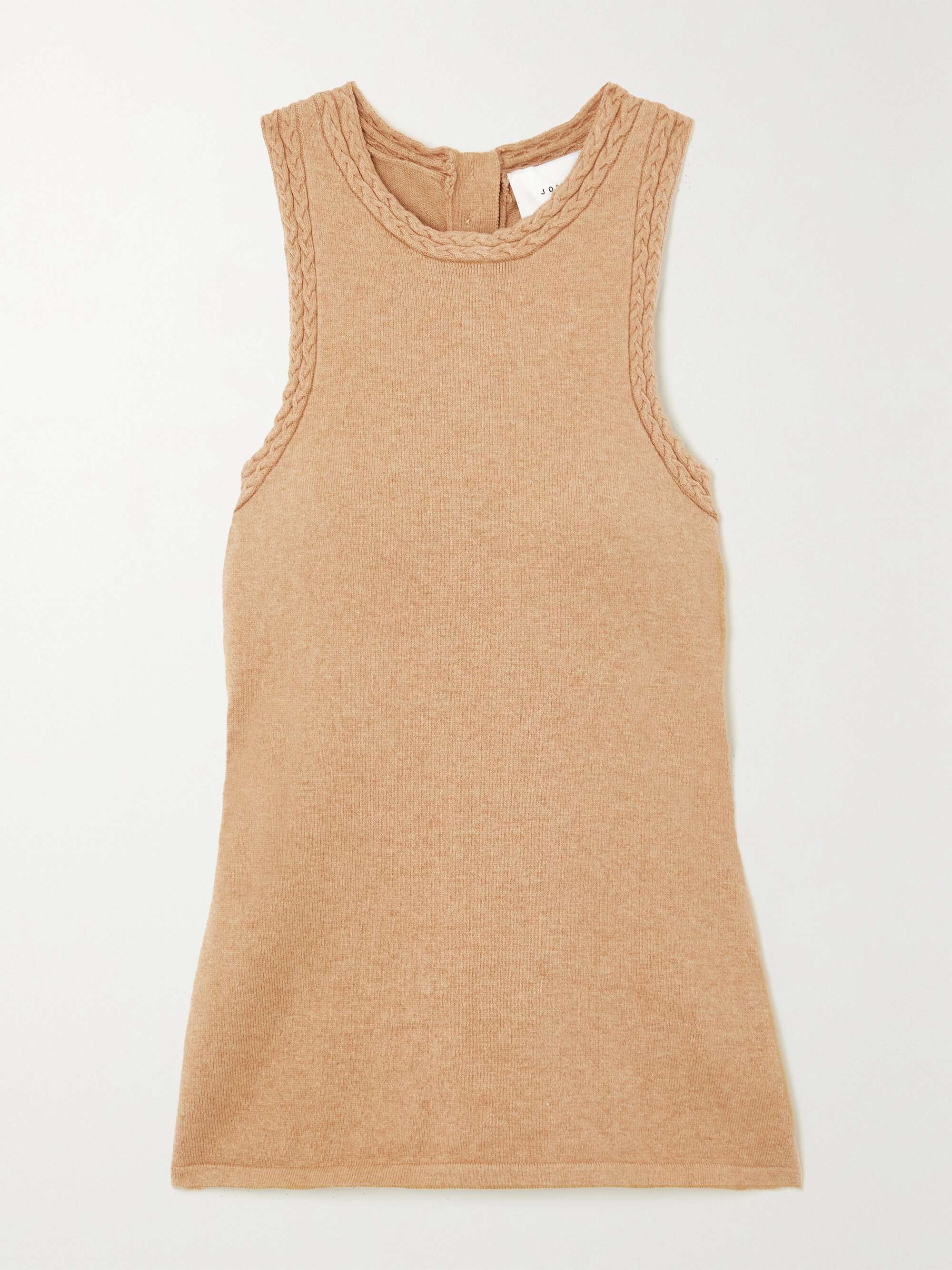 Cotton Cashmere Ribbed Tank