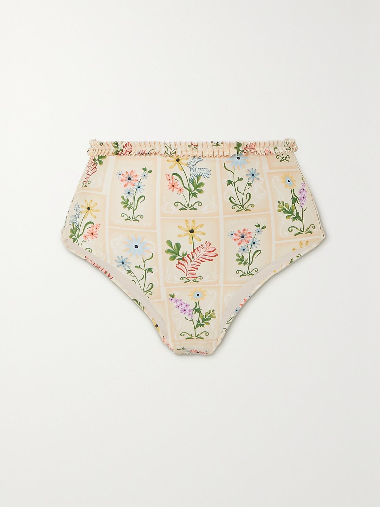 AGUA BY AGUA BENDITA NET SUSTAIN NOPAL FLORAL-PRINT RECYCLED BIKINI BRIEFS