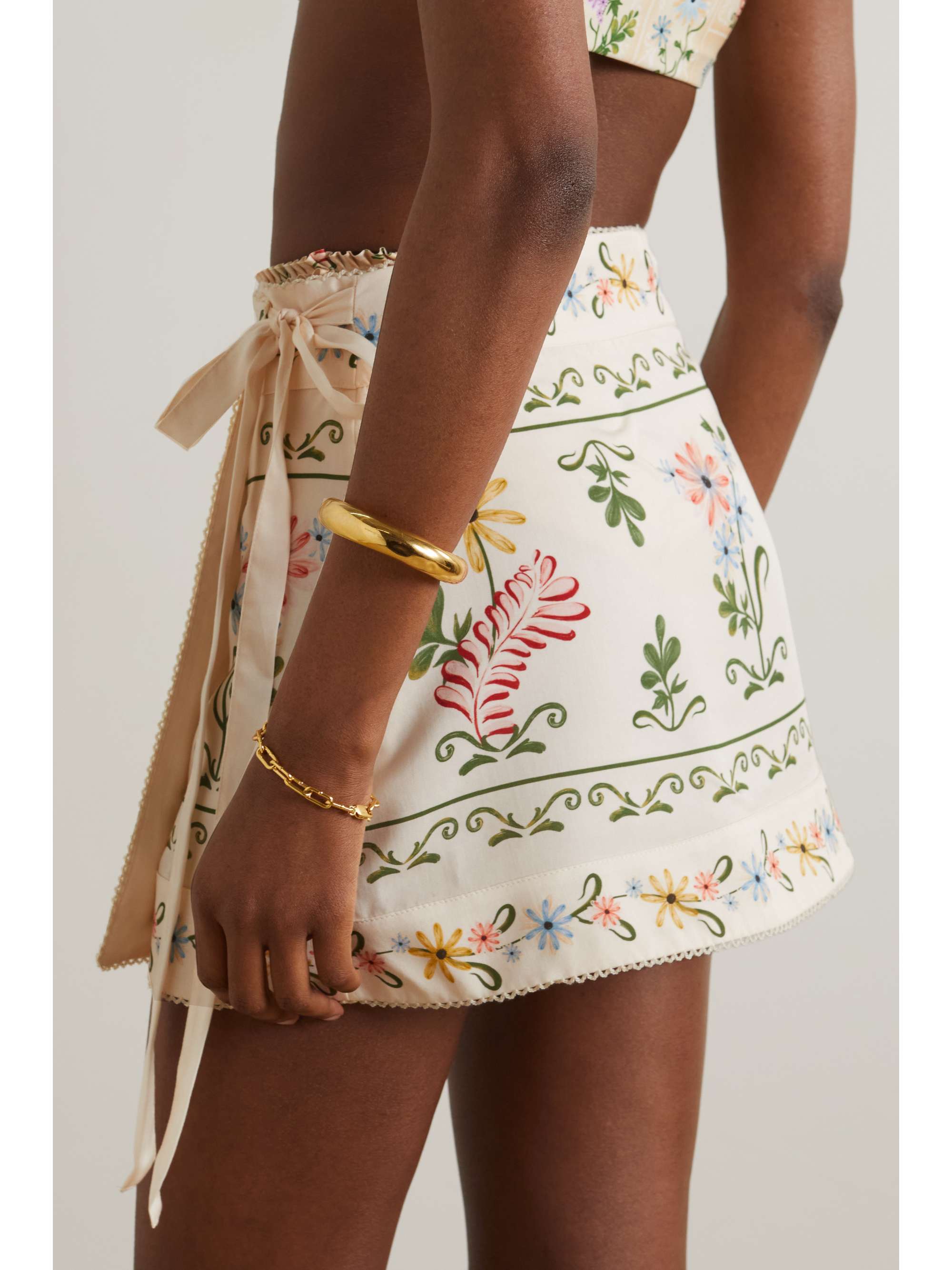 AGUA BY AGUA BENDITA Luna floral-print TENCEL Lyocell pareo