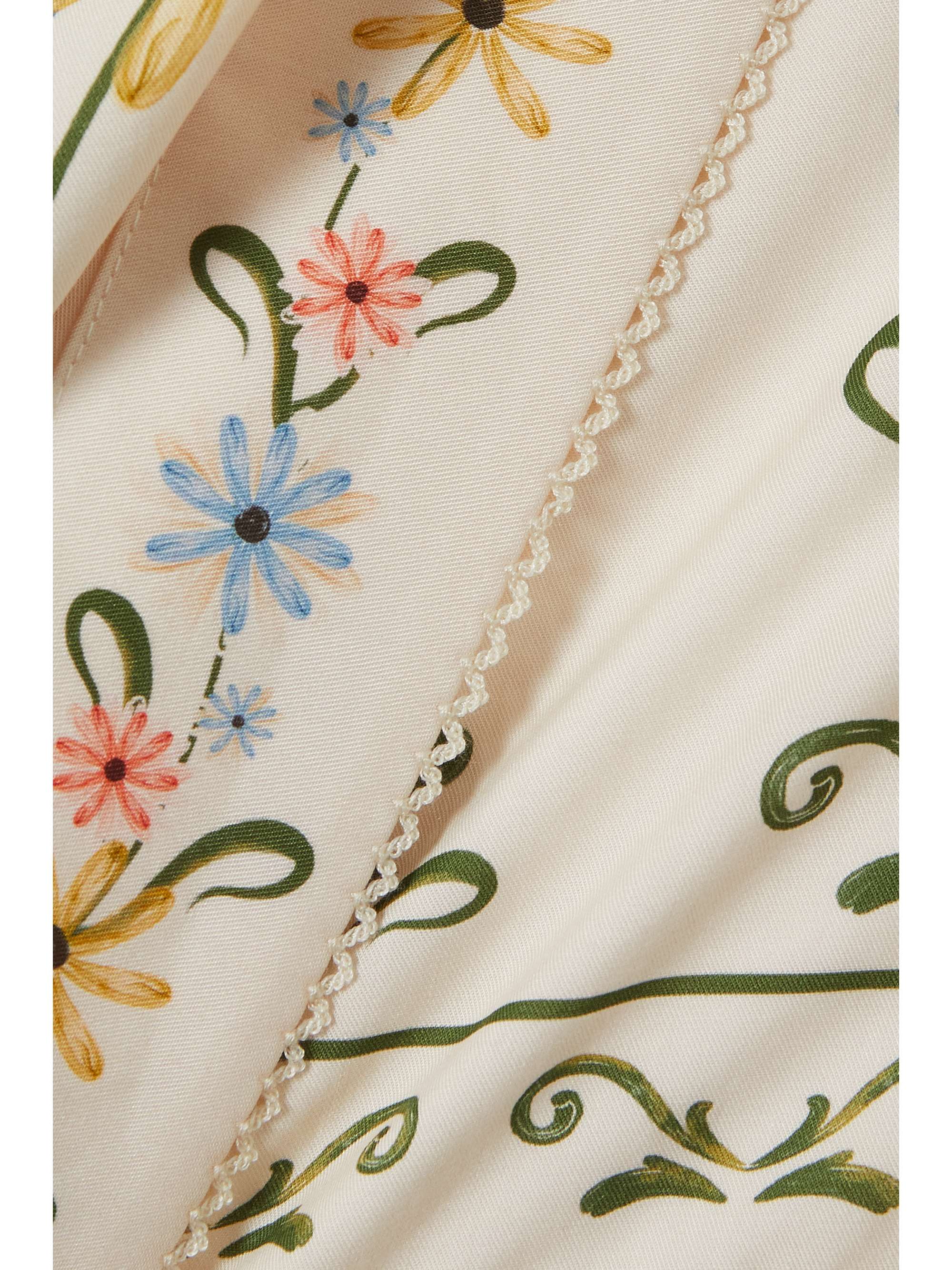 AGUA BY AGUA BENDITA Luna floral-print TENCEL Lyocell pareo