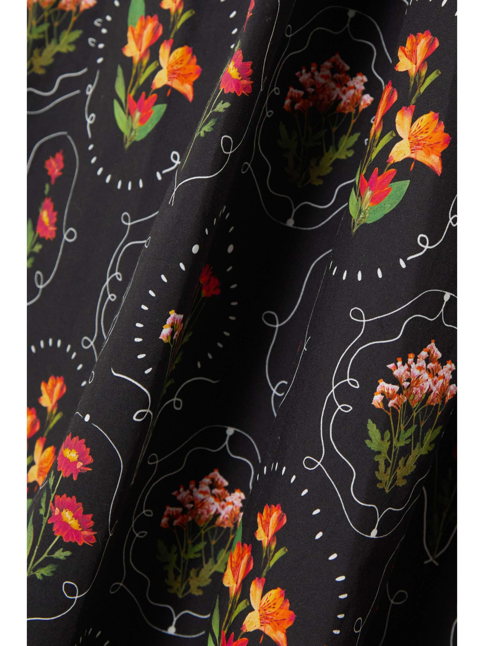 AGUA BY AGUA BENDITA Limonaria Oasis open-back floral-print cotton-poplin midi dress