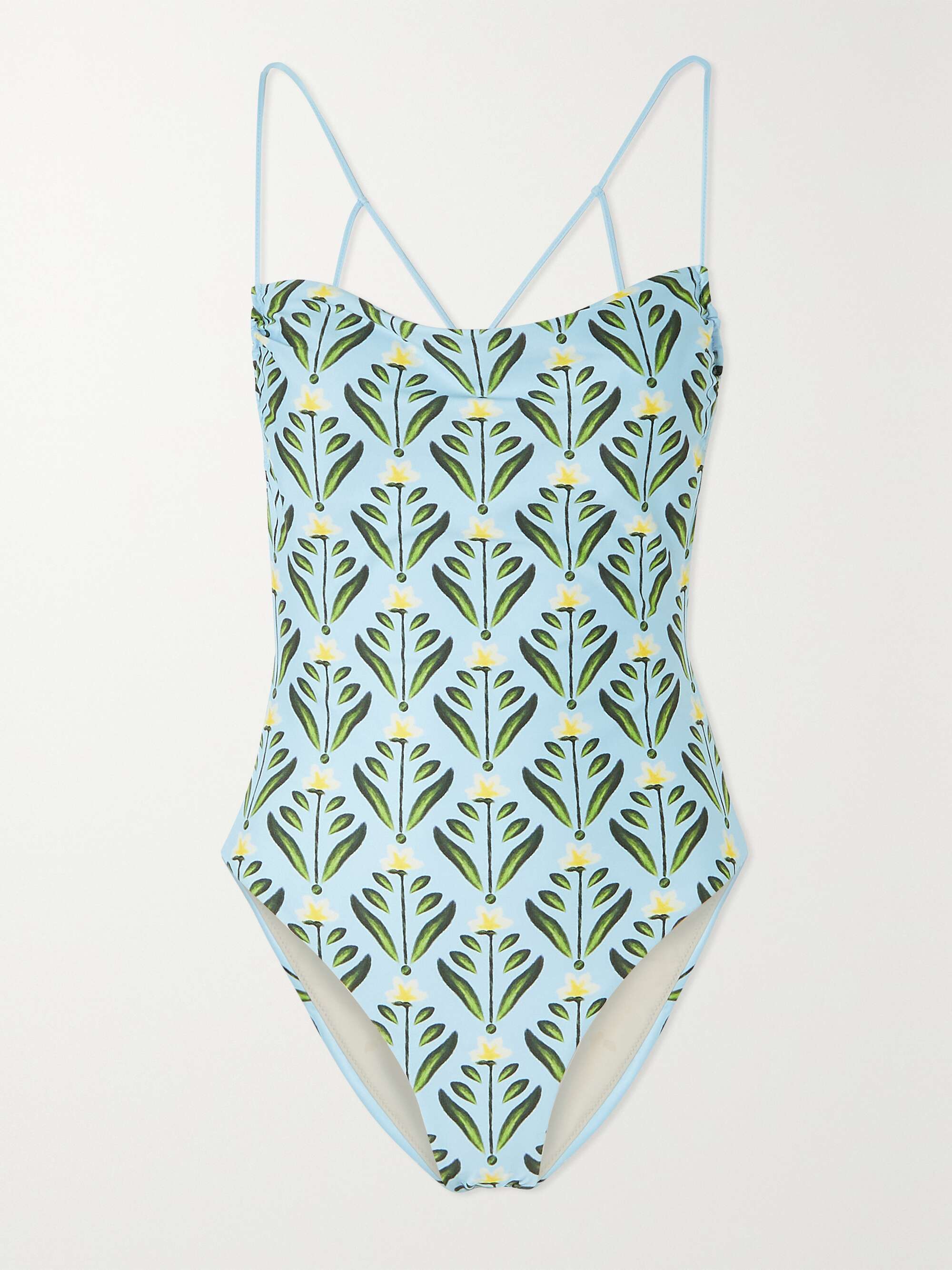 AGUA BY AGUA BENDITA + NET SUSTAIN Cerámica Margarita floral-print recycled  swimsuit