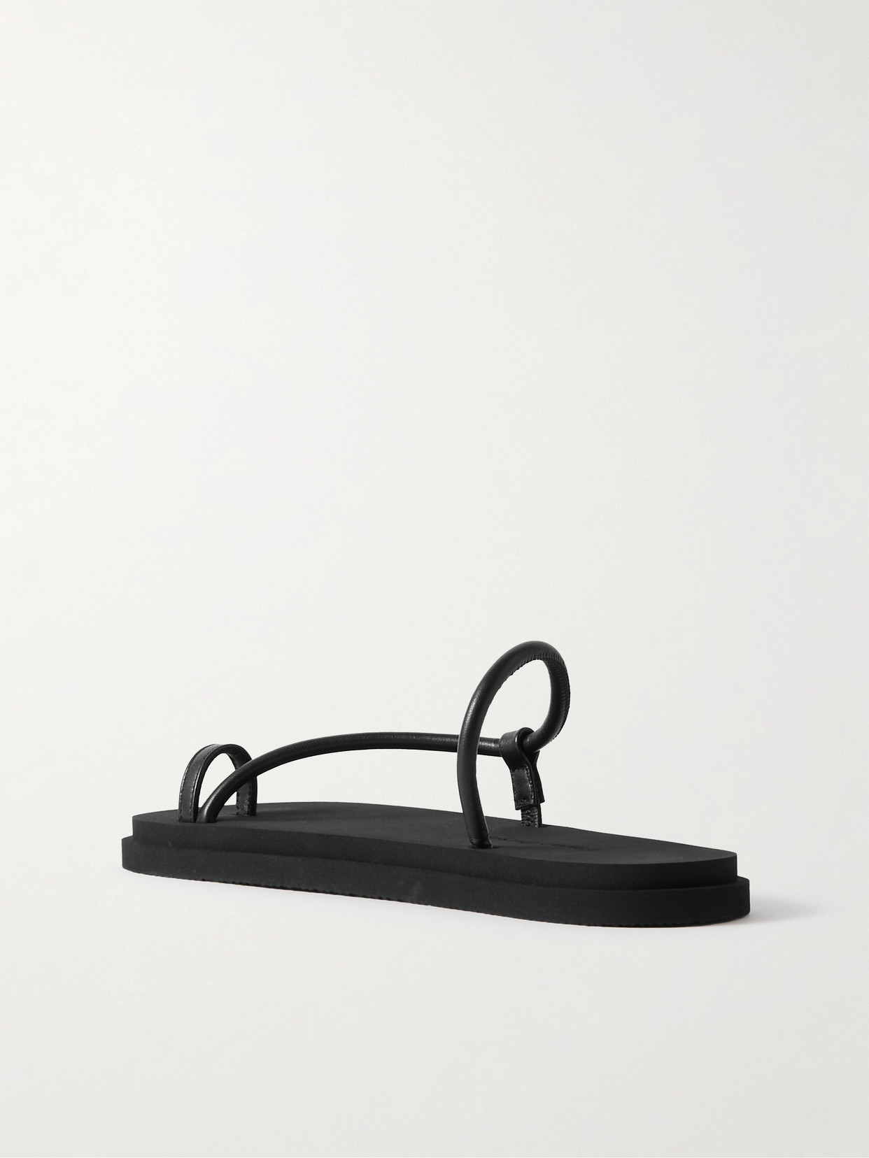 Shop Emme Parsons Bari Pool Leather Slides In Black