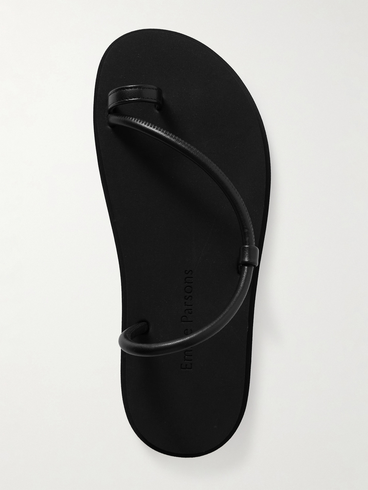 Shop Emme Parsons Bari Pool Leather Slides In Black