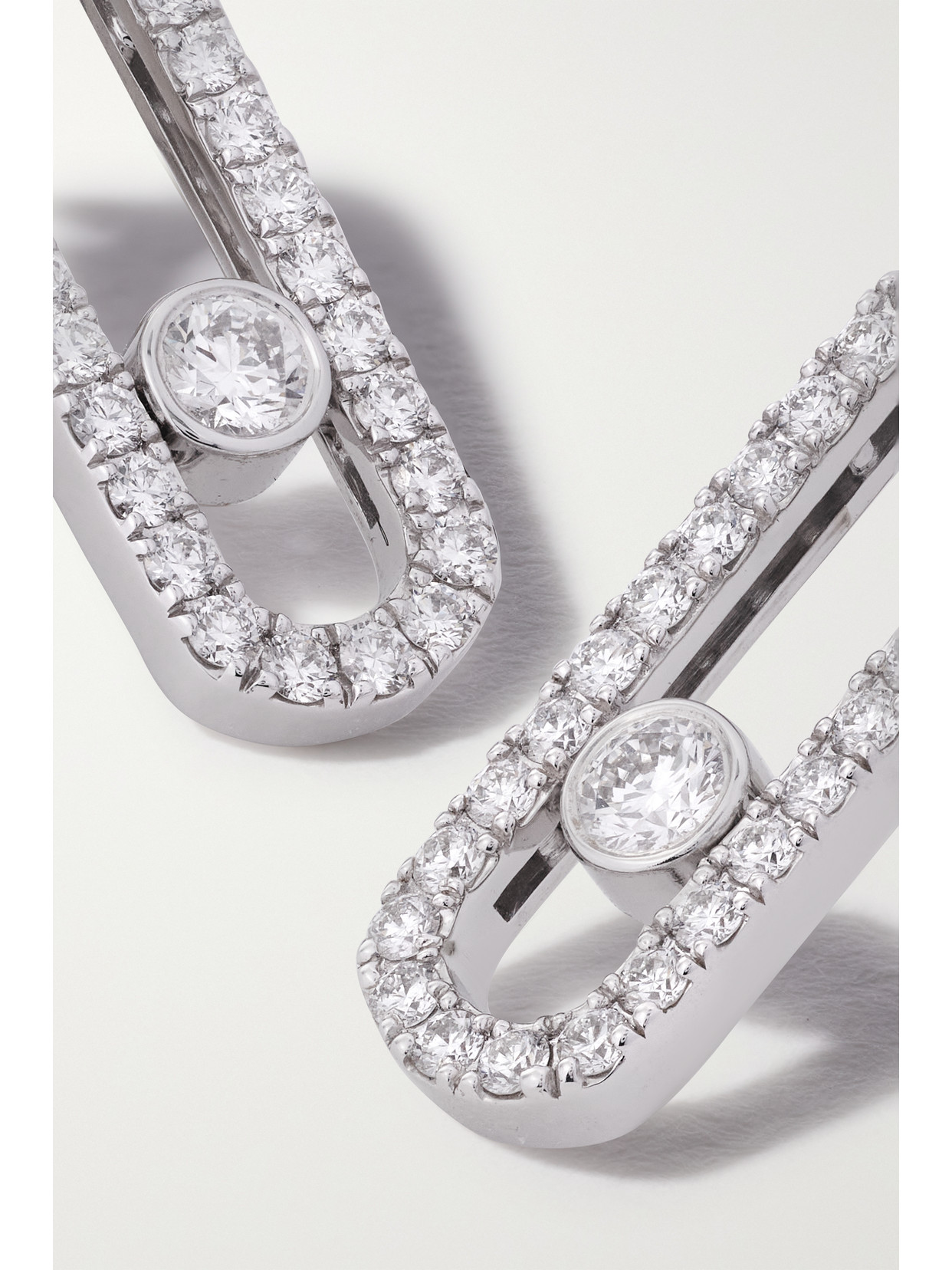 Messika Women's Move Uno 18k White Gold & Diamond Drop Earrings In White Gold