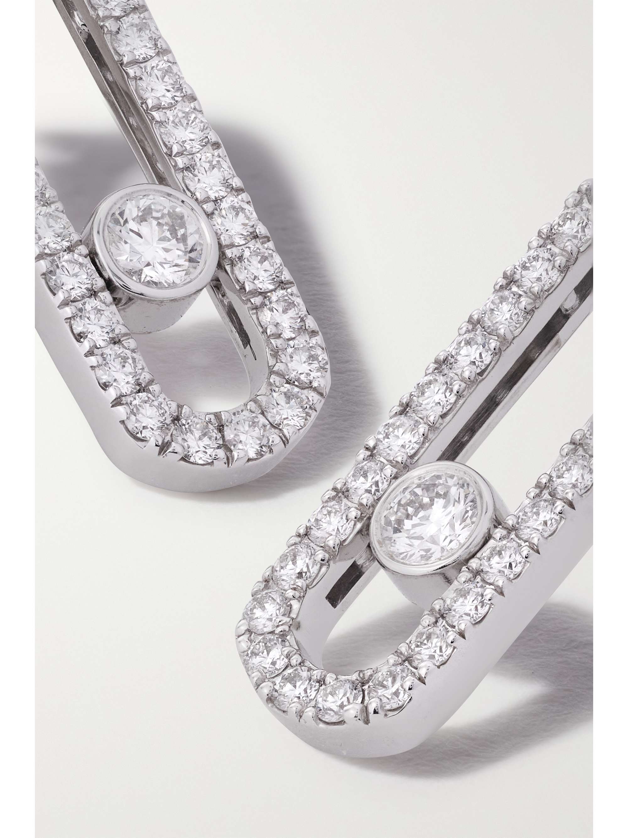 MESSIKA Move Uno 18-karat white gold diamond earrings