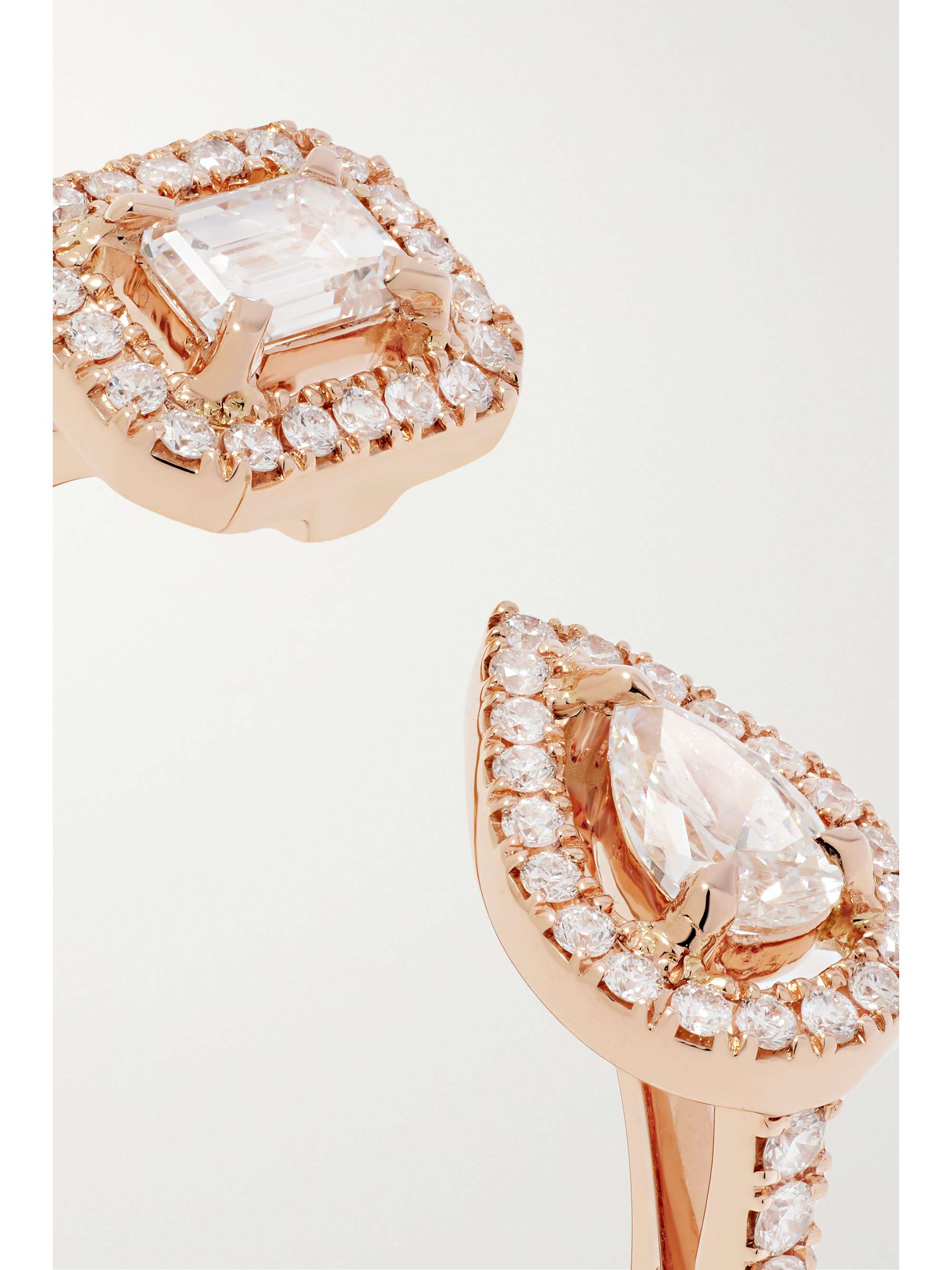 MESSIKA My Twin Toi & Moi 18-karat rose gold diamond ring