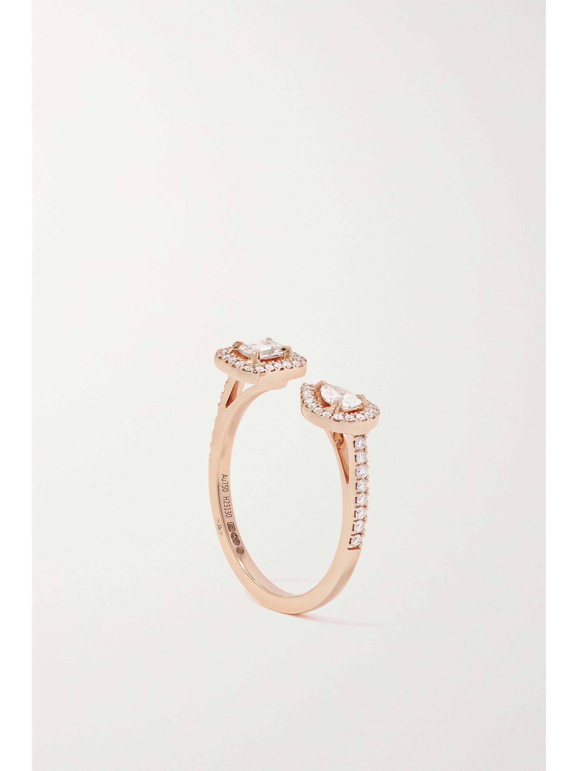 MESSIKA My Twin Toi & Moi 18-karat rose gold diamond ring