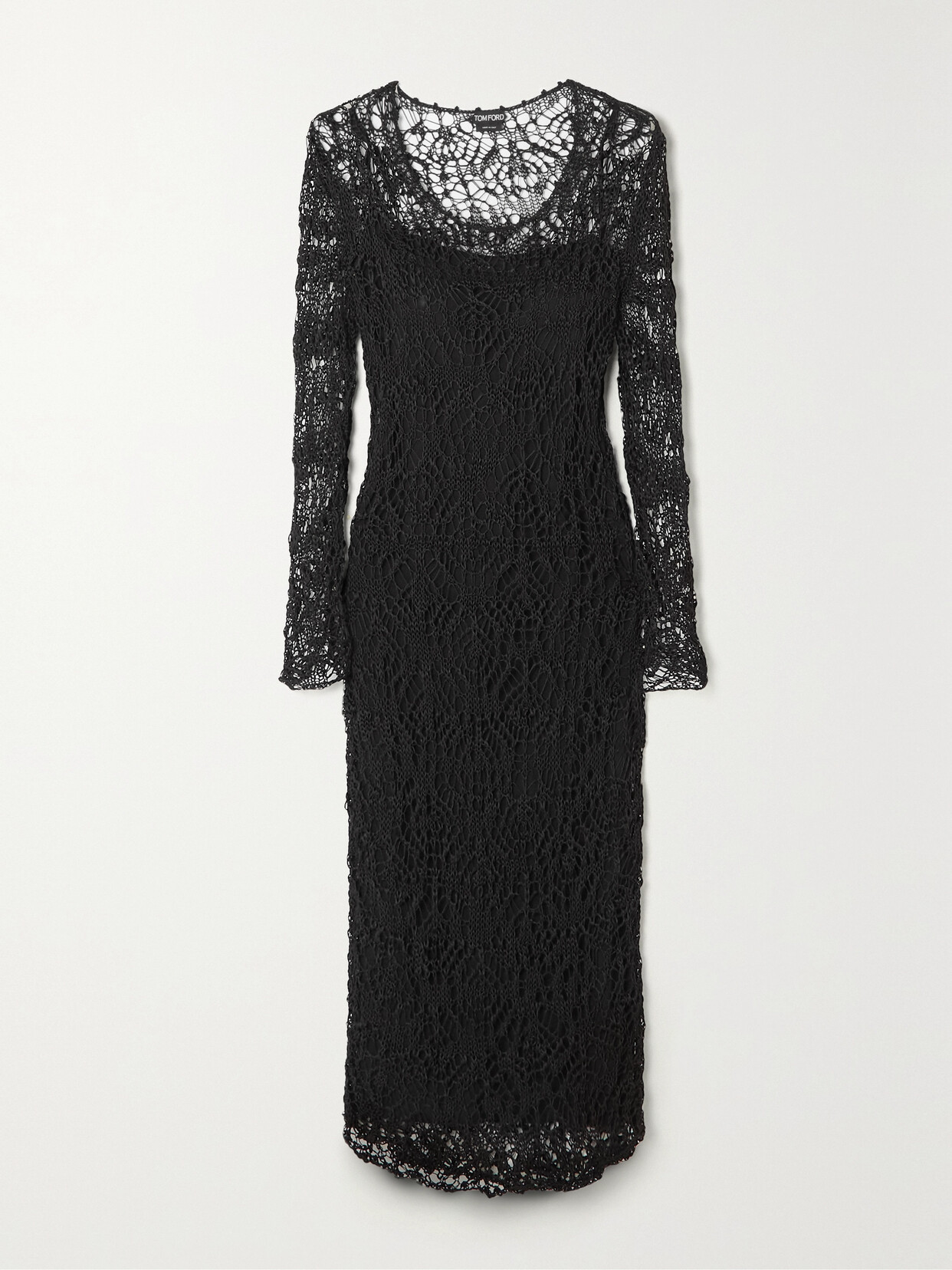 TOM FORD - Crocheted Dress - Black