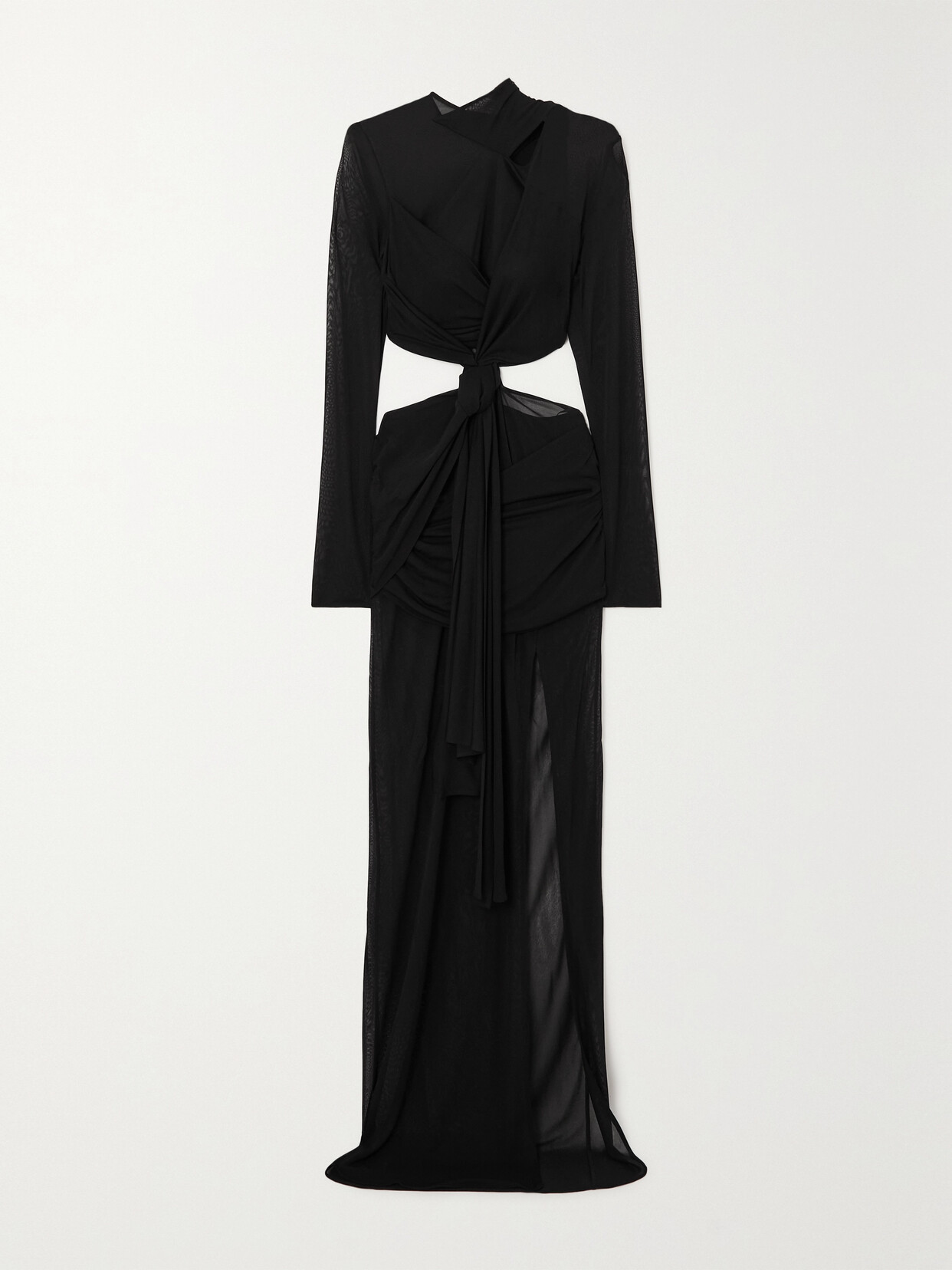 TOM FORD - Twist-front Cutout Jersey-crepe Gown - Black