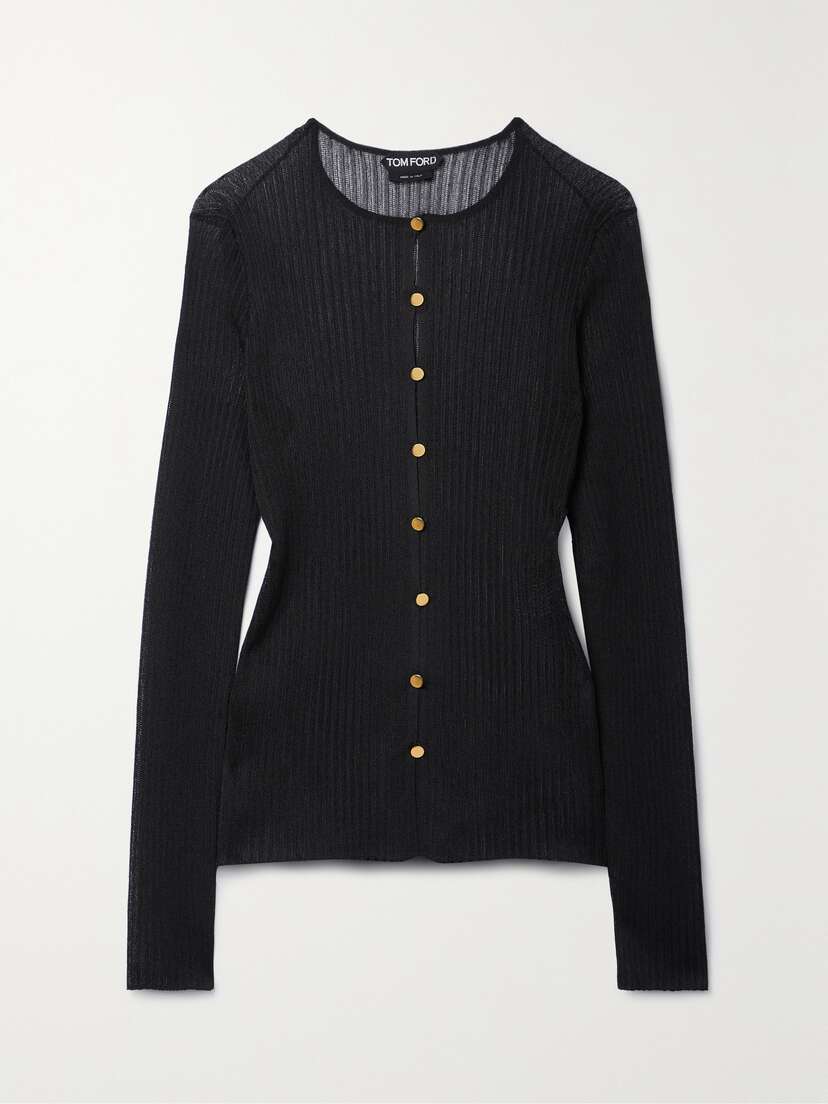Tom Ford Ribbed-knit Cardigan -  - x large