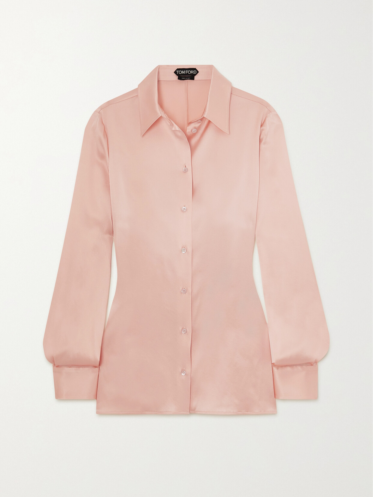 TOM FORD - Silk And Lyocell-blend Satin Shirt - Pink