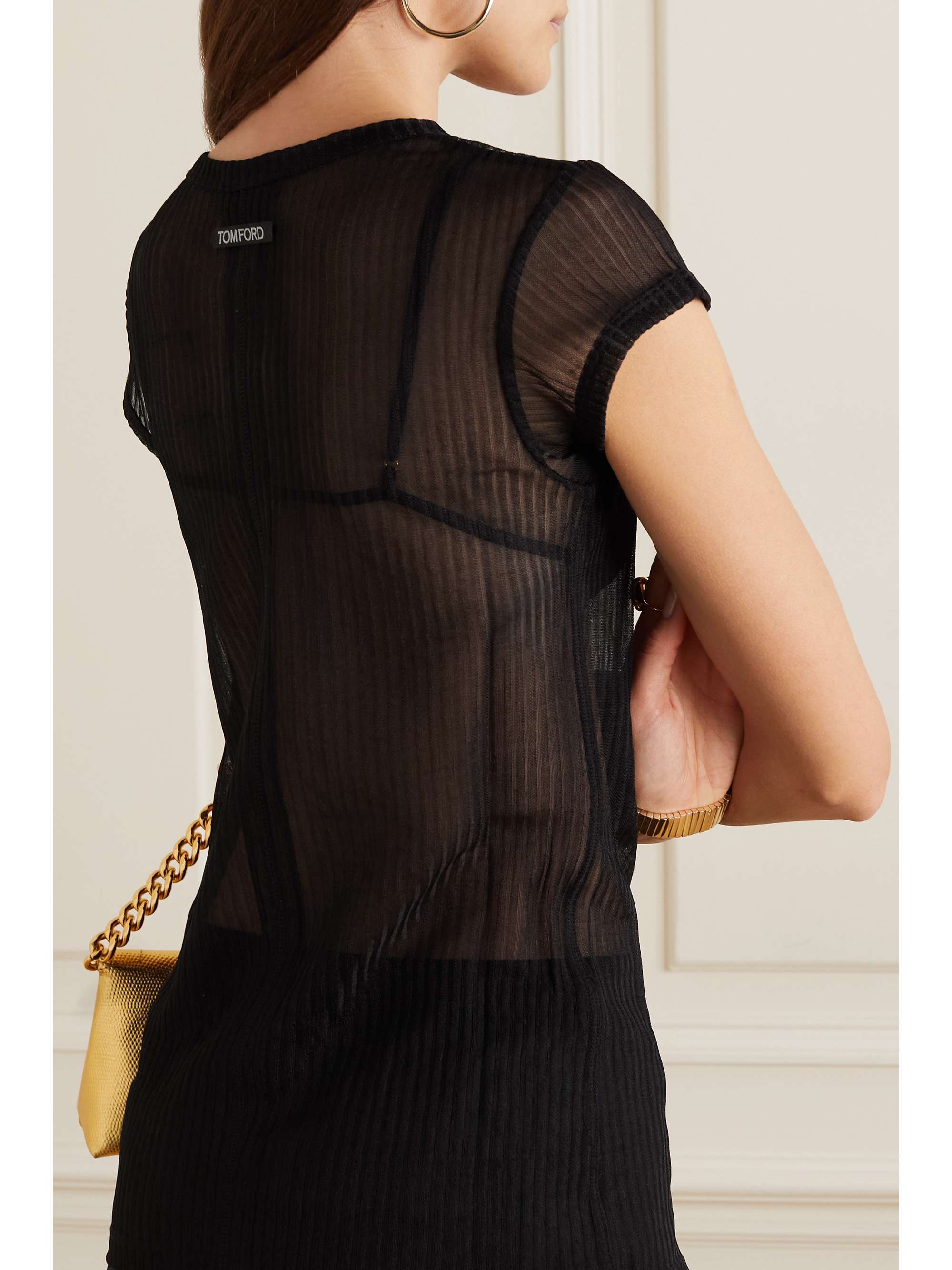 TOM FORD Ribbed jersey top