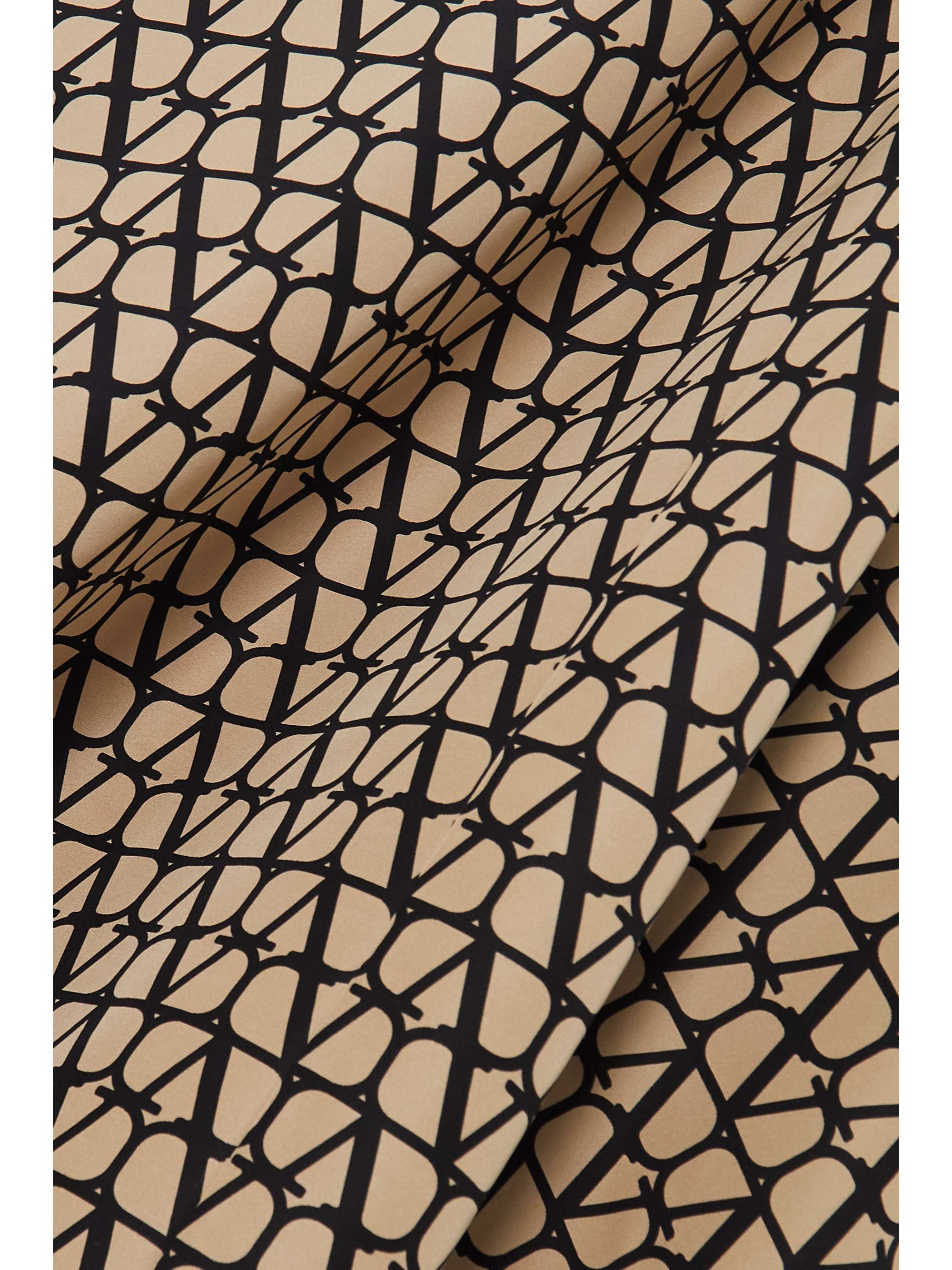 VALENTINO GARAVANI Toile Iconographe silk-faille midi skirt
