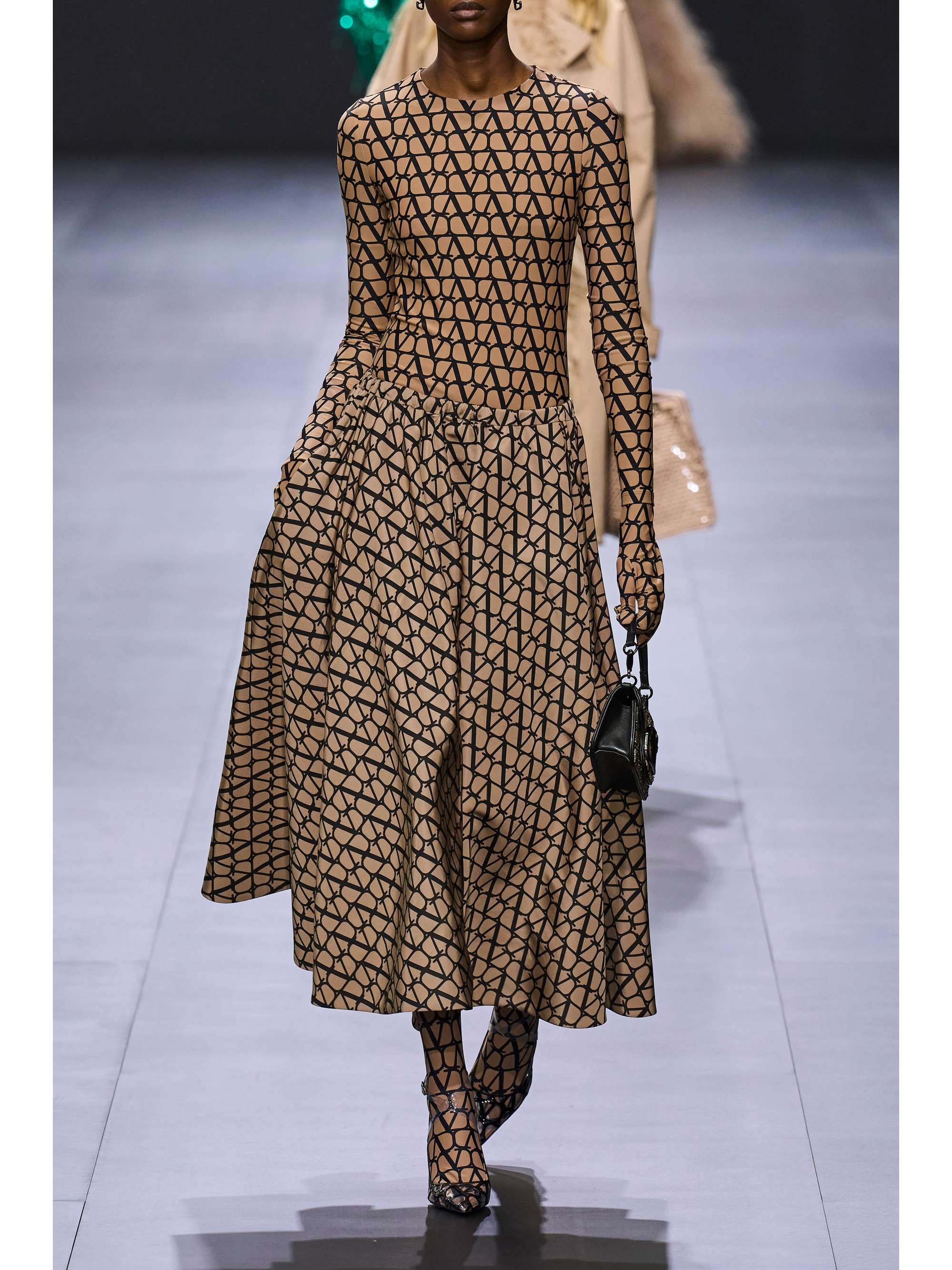 VALENTINO GARAVANI Toile Iconographe silk-faille midi skirt