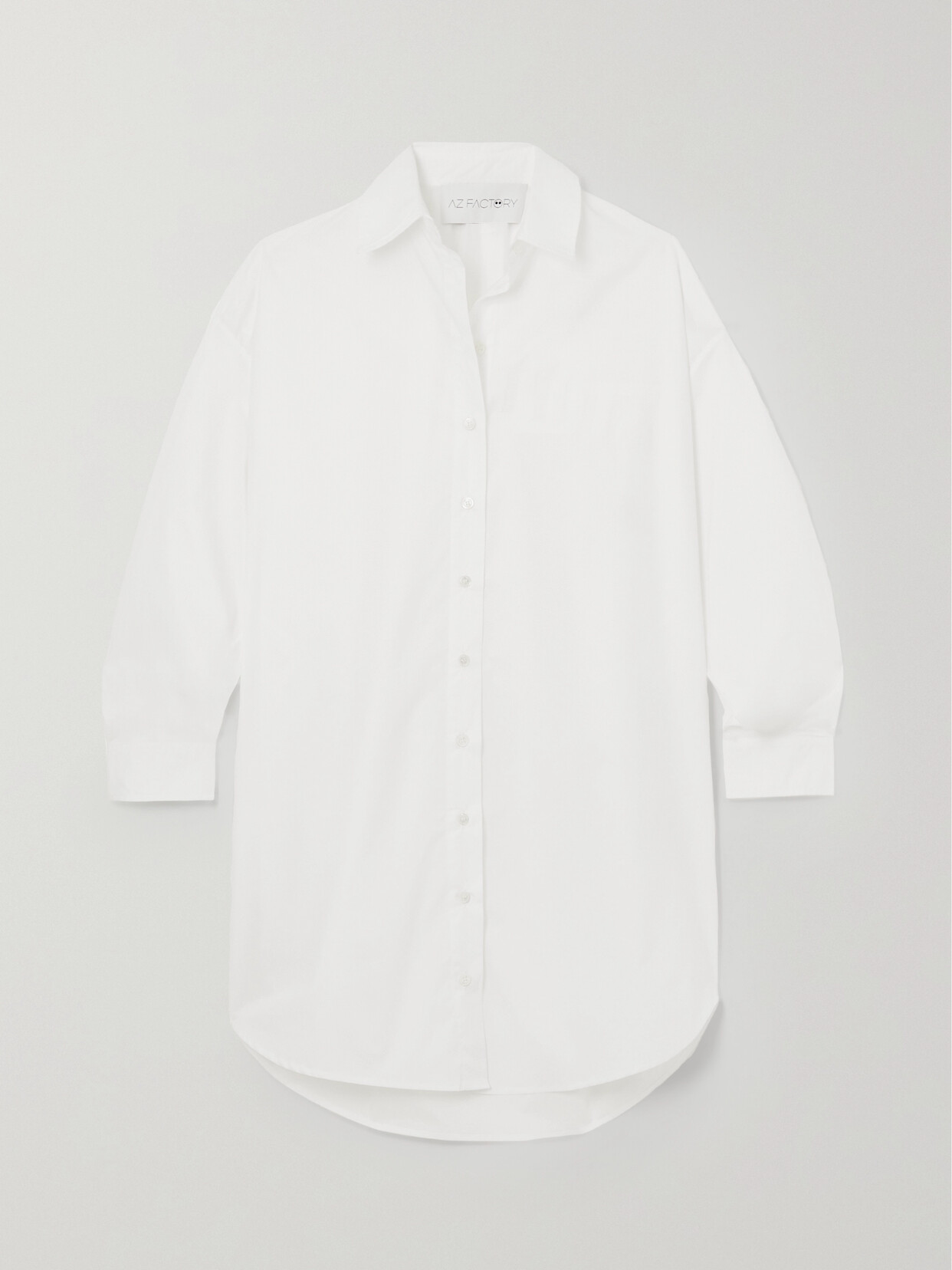 AZ Factory - + Lutz Huelle Parachute Oversized Cotton-poplin Shirt Dress - White