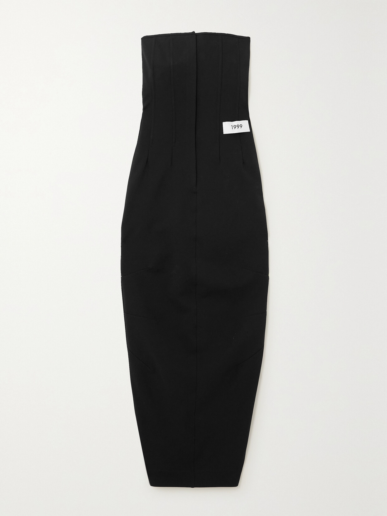 Dolce & Gabbana Kim Zip-detailed Stretch-crepe Bustier Maxi Dress In Black