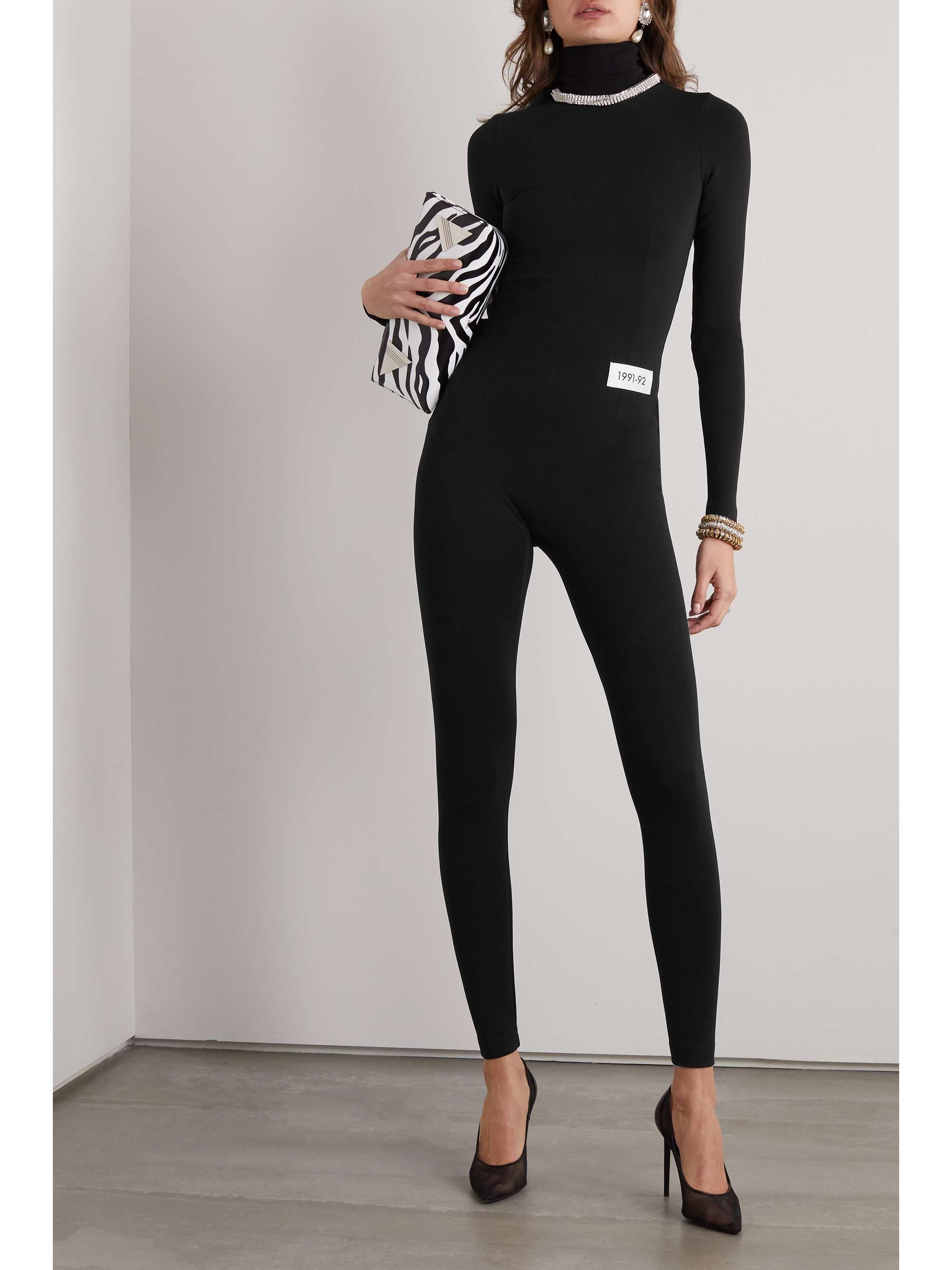 DOLCE & GABBANA Stretch-jersey turtleneck jumpsuit