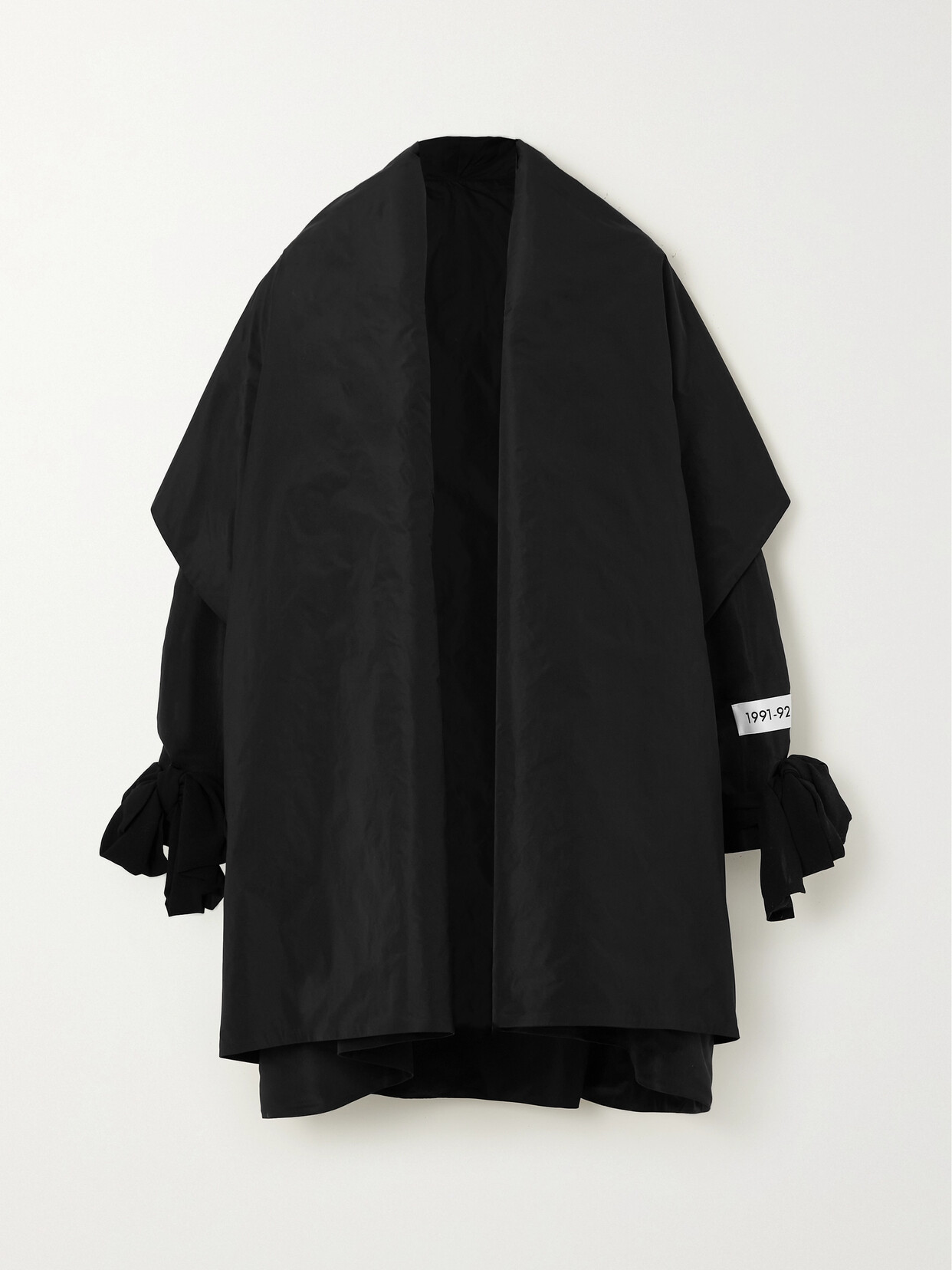 Dolce & Gabbana Oversized Duchesse Silk-satin Jacket In Black