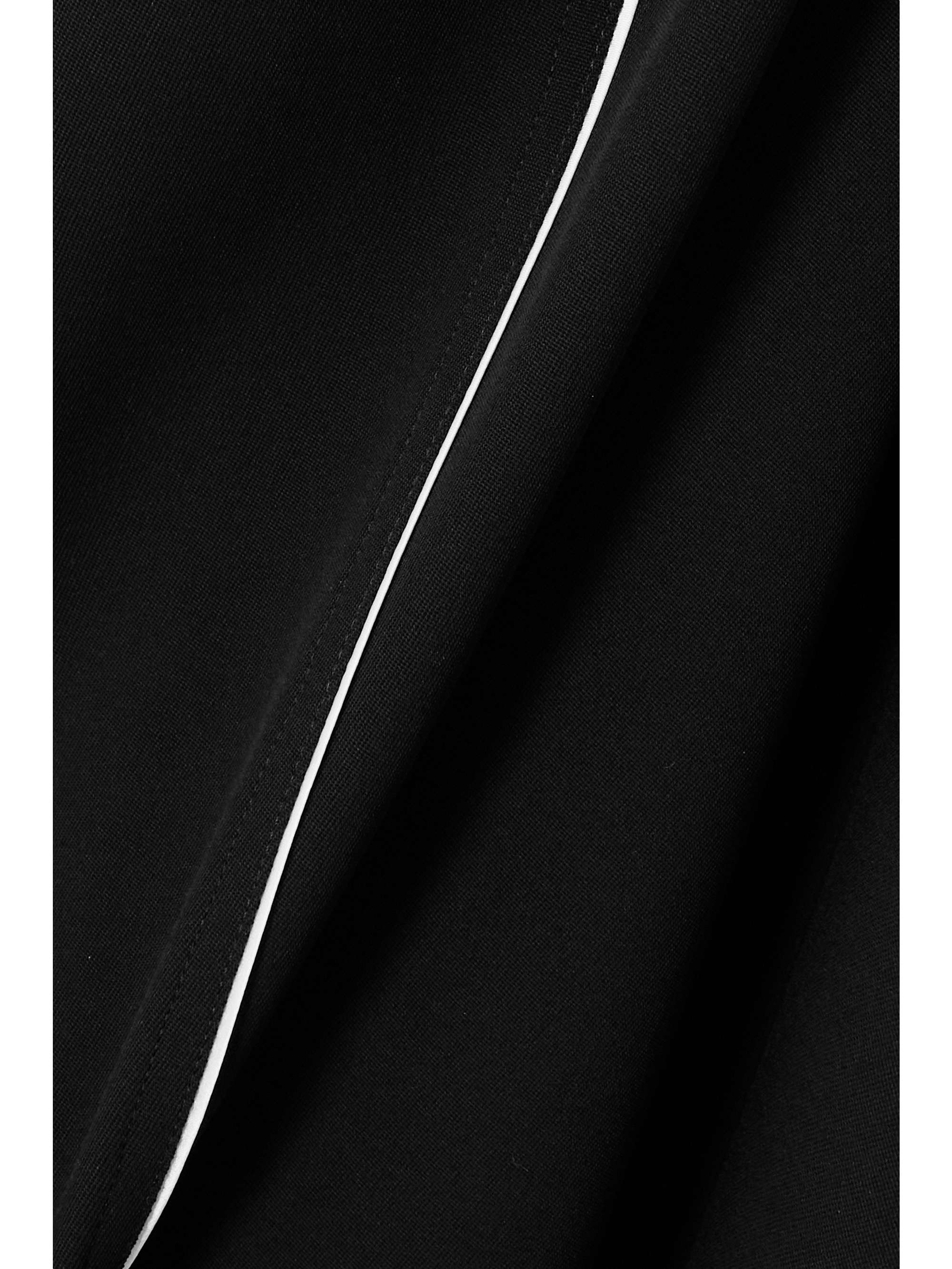 DOLCE&GABBANA Piped stretch-wool straight-leg pants