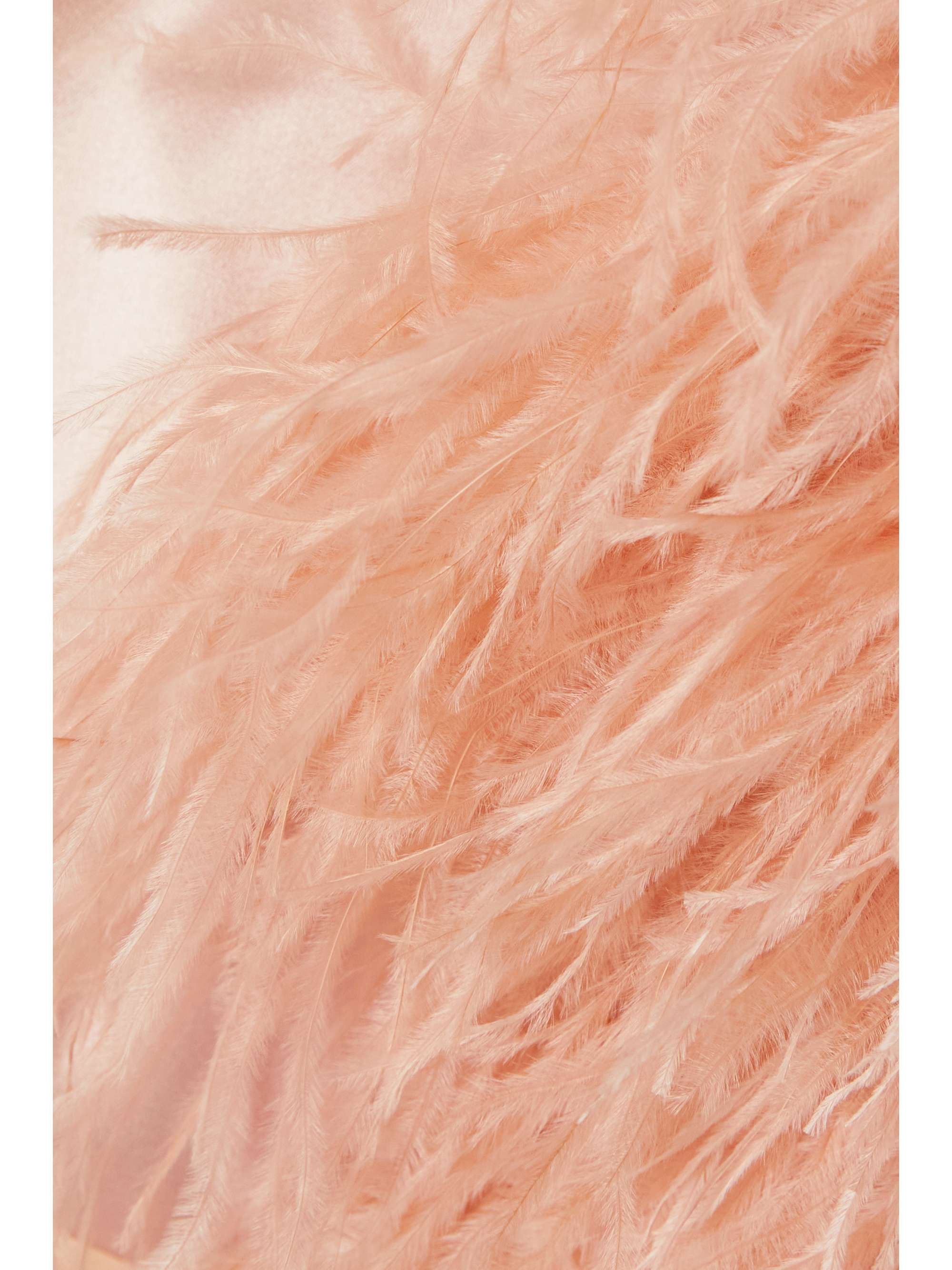 DOLCE&GABBANA Feathered silk-satin jacket