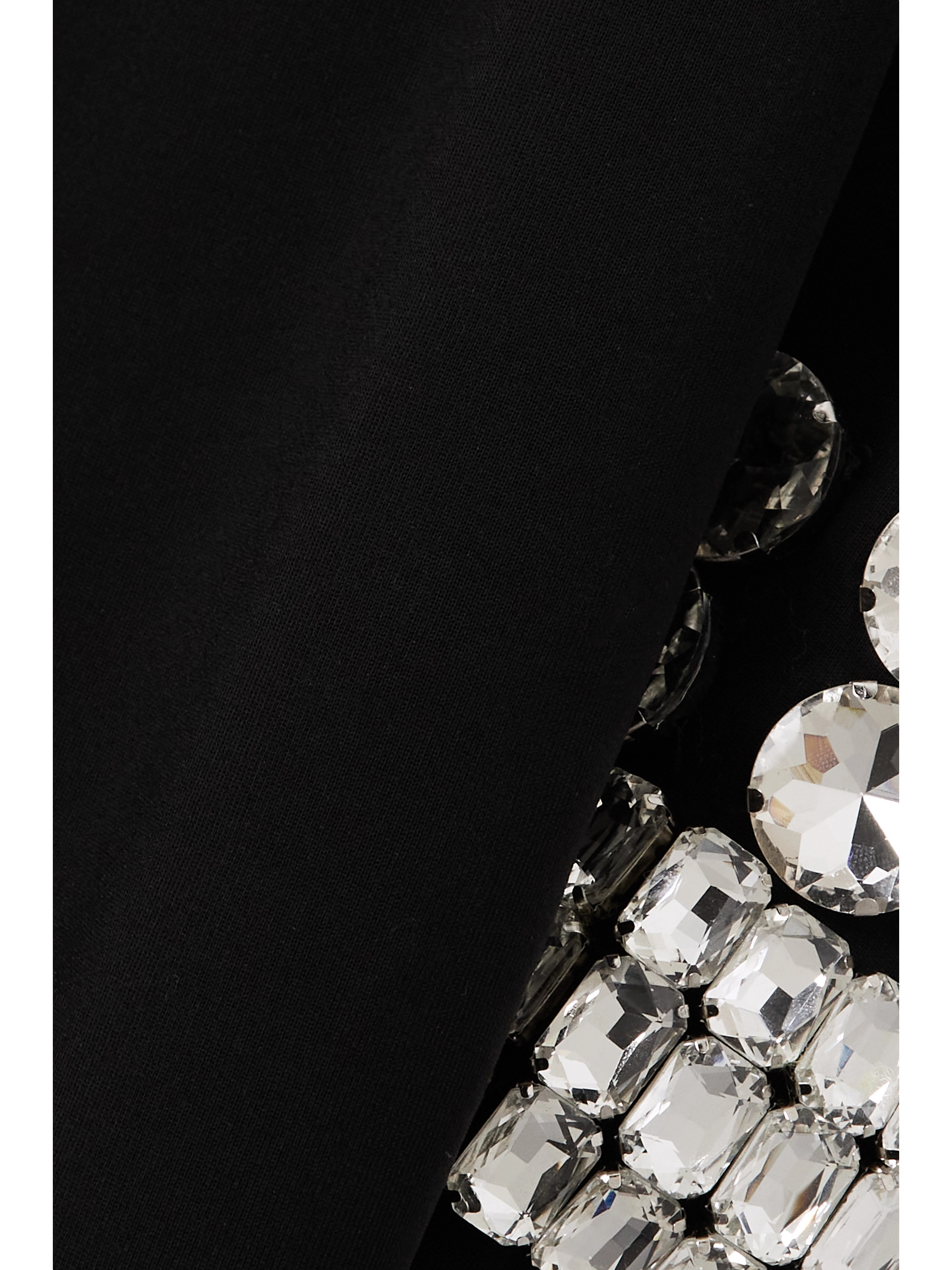 Dolce&Gabbana Crystal-embellished stretch-jersey turtleneck midi dress thumbnail