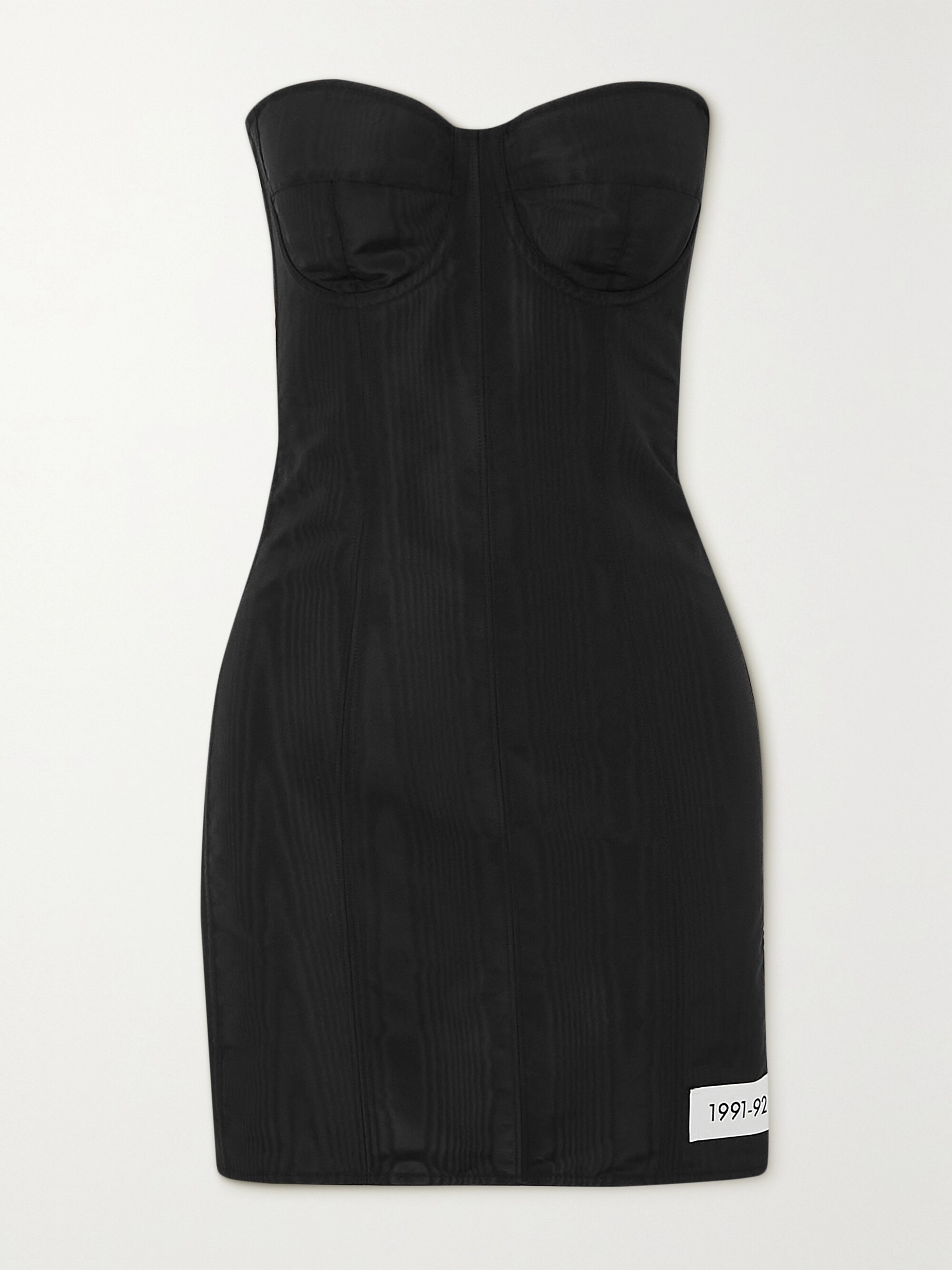 Dolce&Gabbana Strapless stretch silk-blend twill mini dress