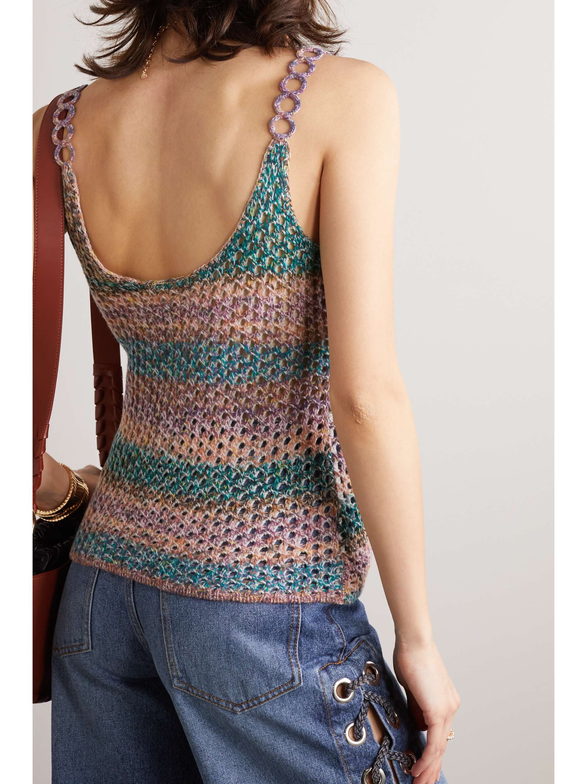 CHLOÉ Striped wool tank