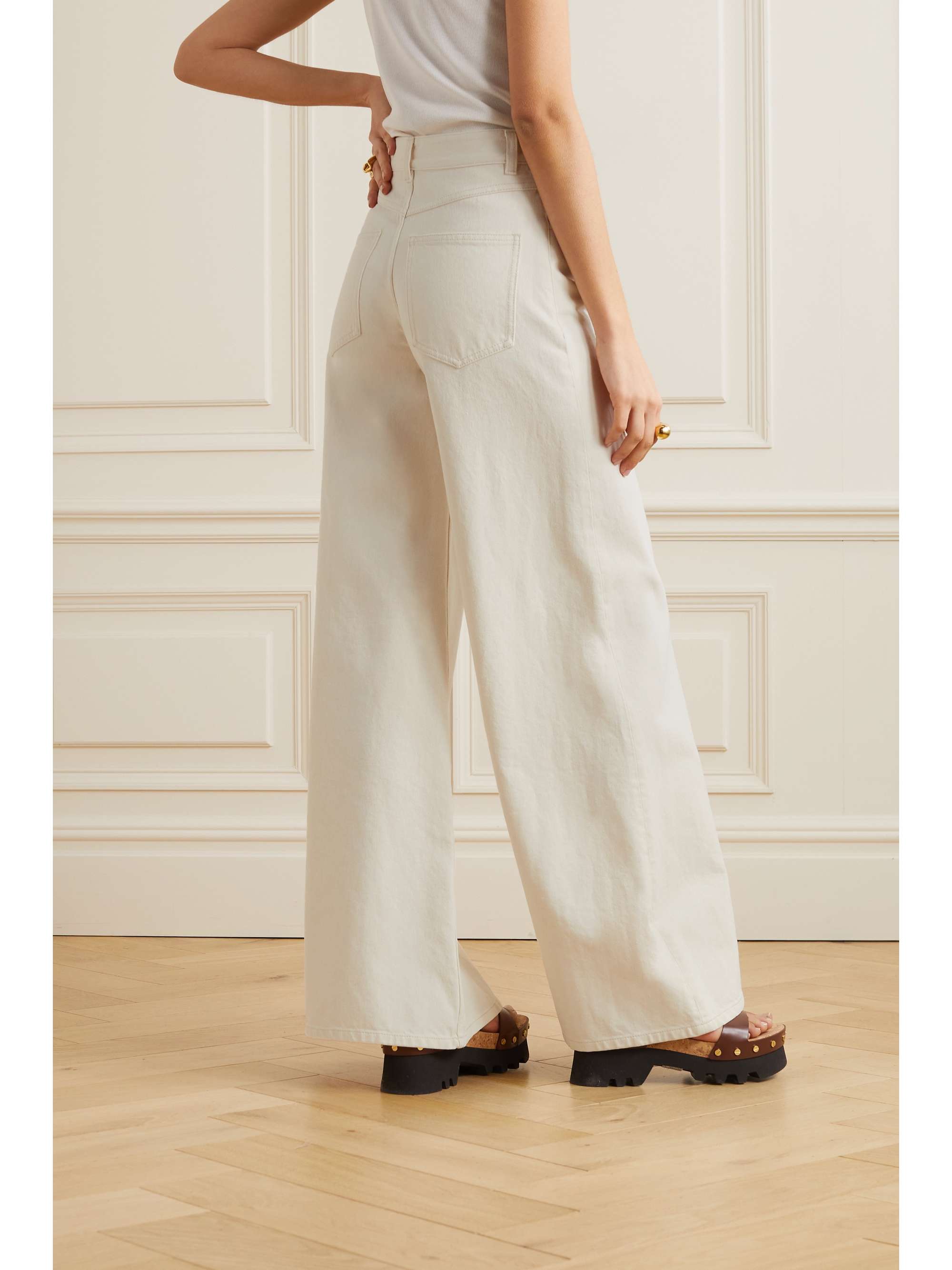 CHLOÉ + NET SUSTAIN High-rise flared jeans