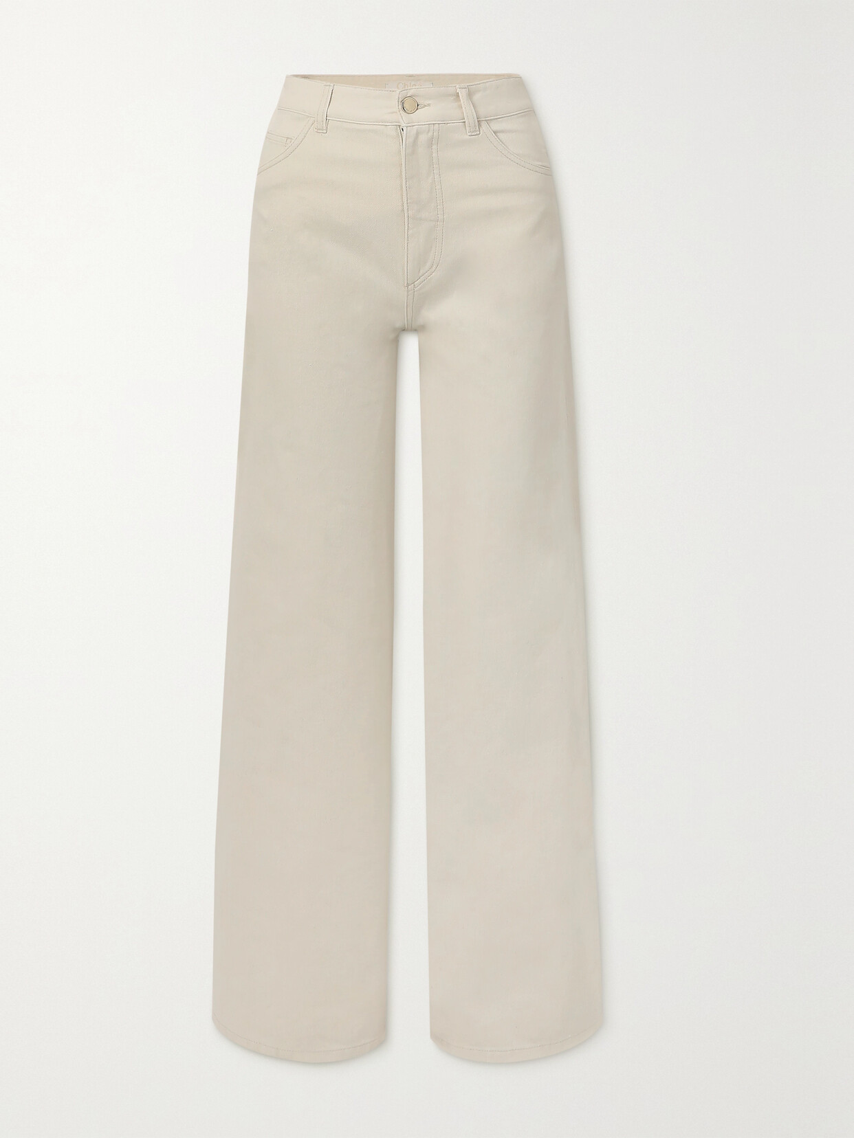 Chloé - + Net Sustain High-rise Flared Jeans - White