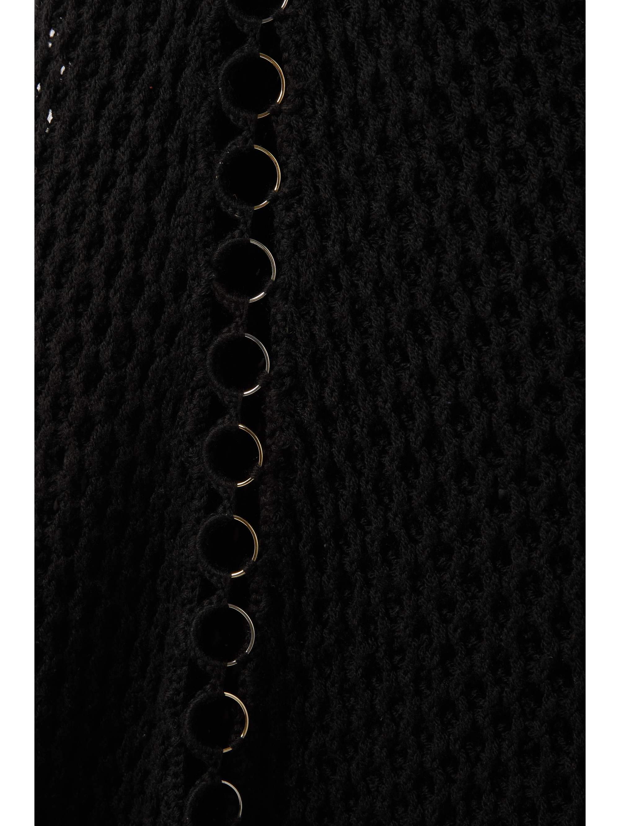 CHLOÉ Embellished crocheted wool maxi dress