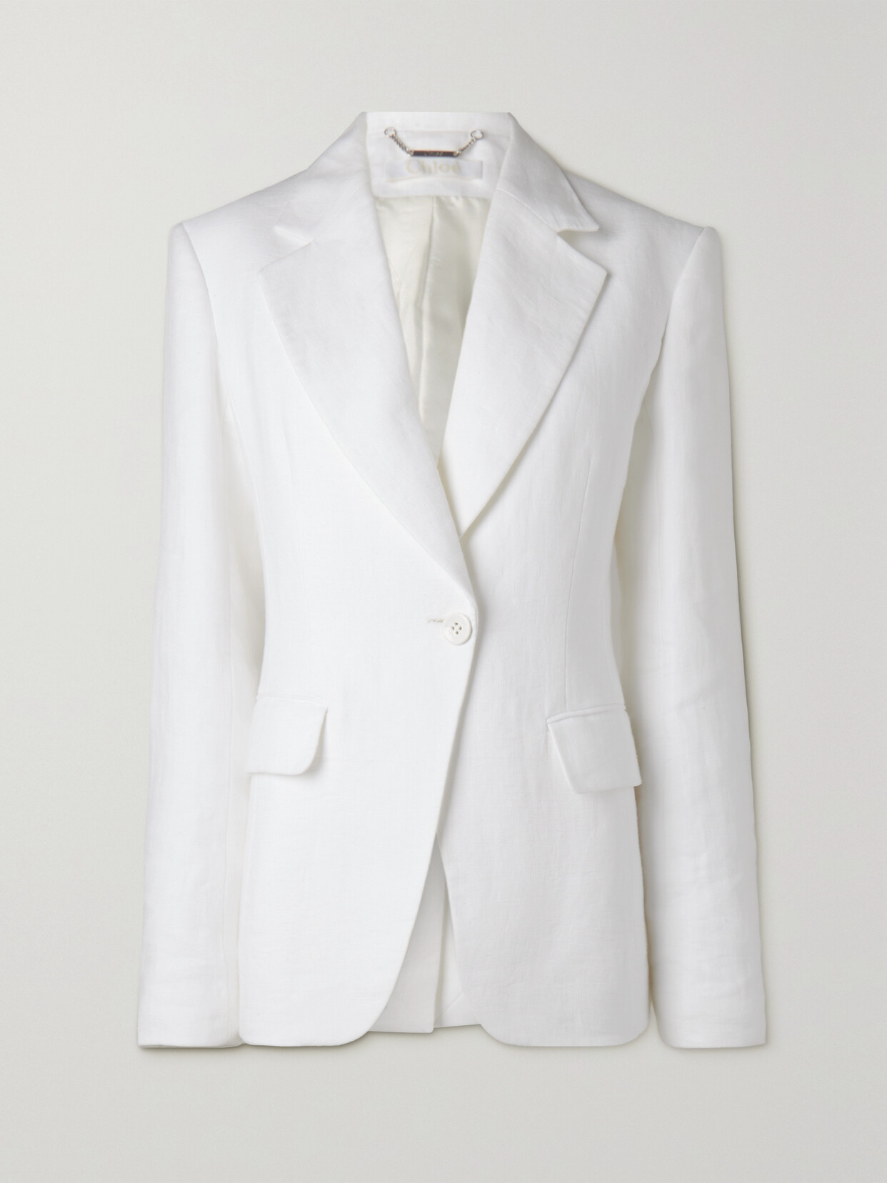 Chloé - Linen And Cotton-blend Blazer - White