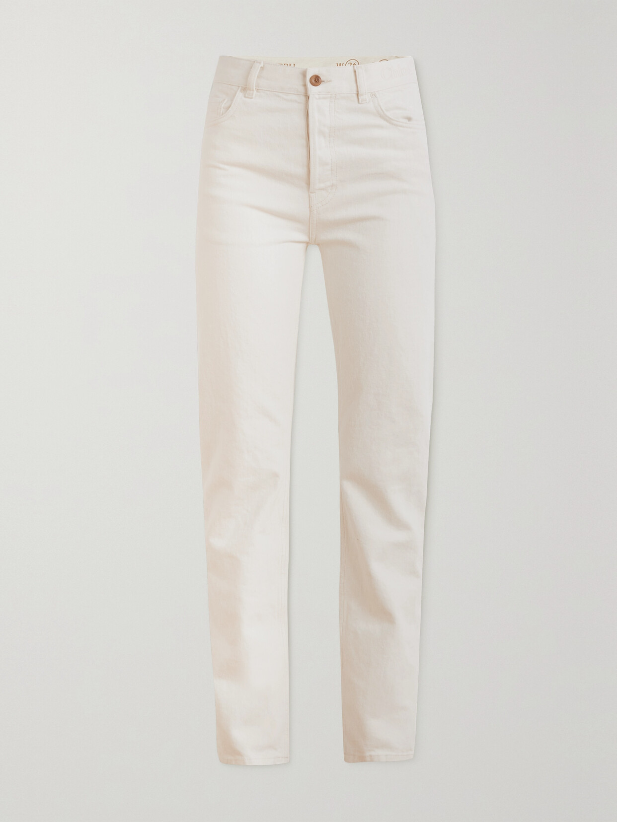 Chloé - + Net Sustain Semeru High-rise Straight-leg Recycled Jeans - White