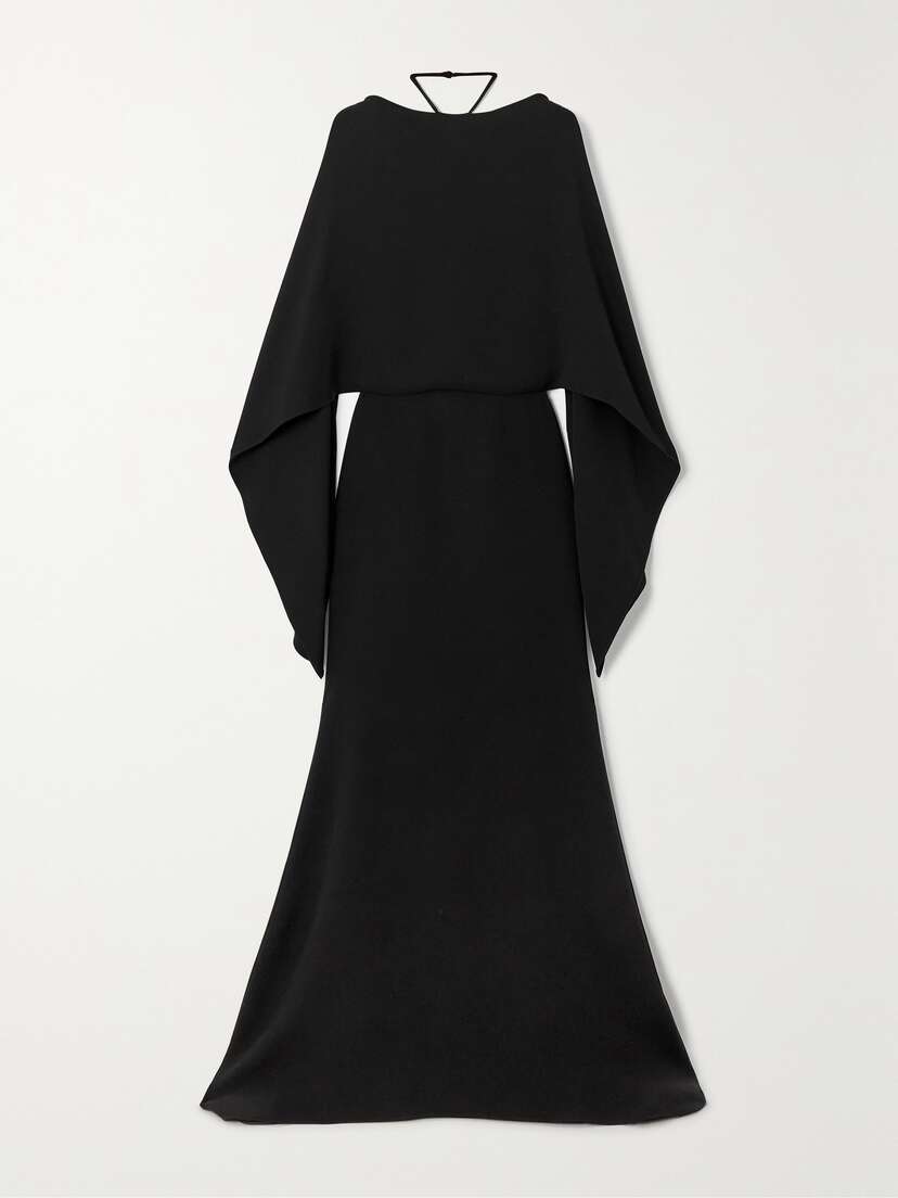 Valentino Garavani — Draped open-back silk gown
