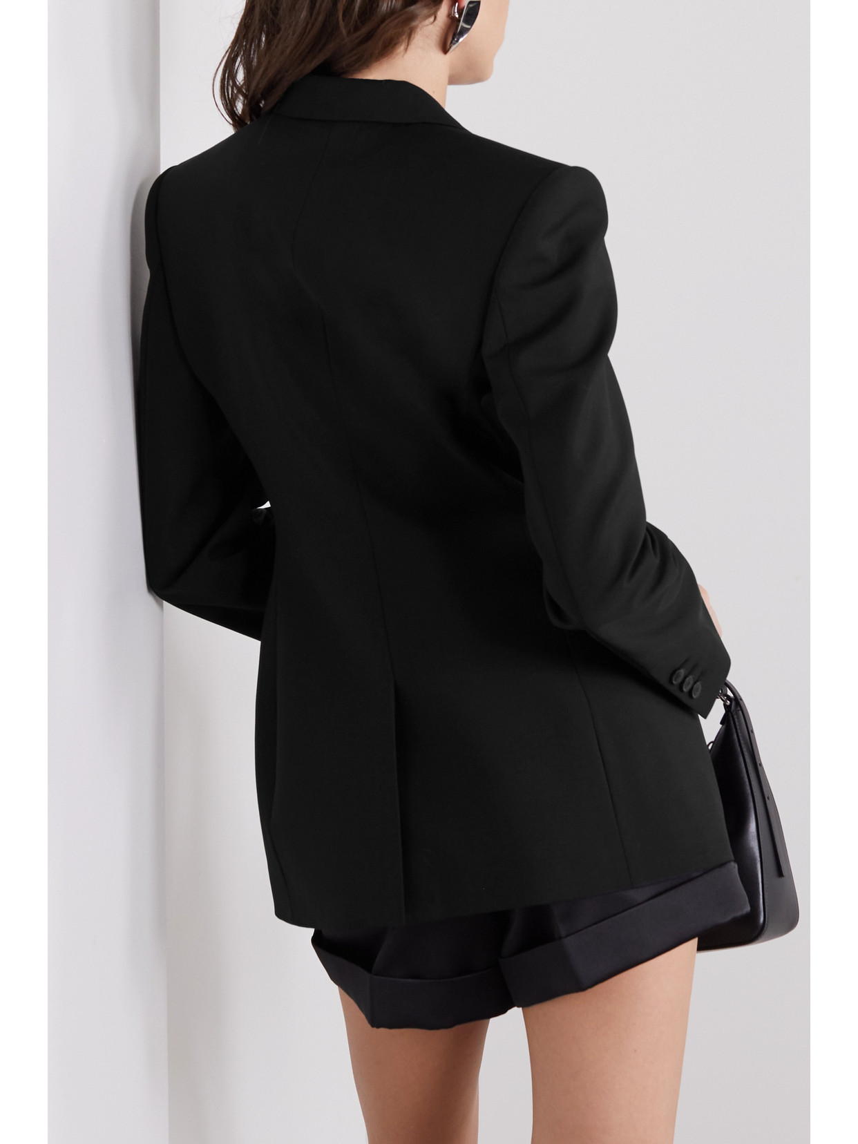 Shop Givenchy Wool And Mohair-blend Blazer In Black