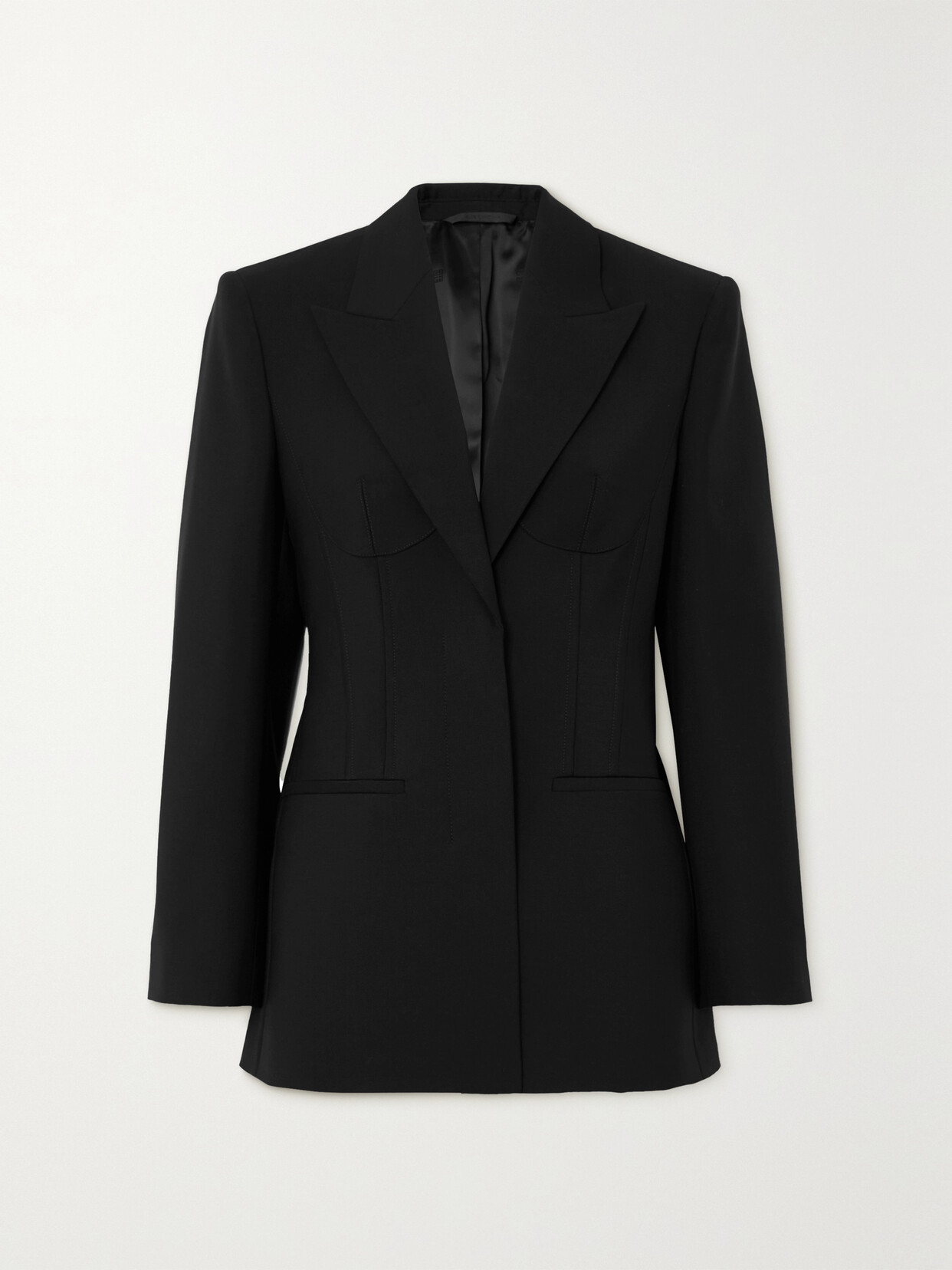 Givenchy Wool And Mohair-blend Blazer In Black