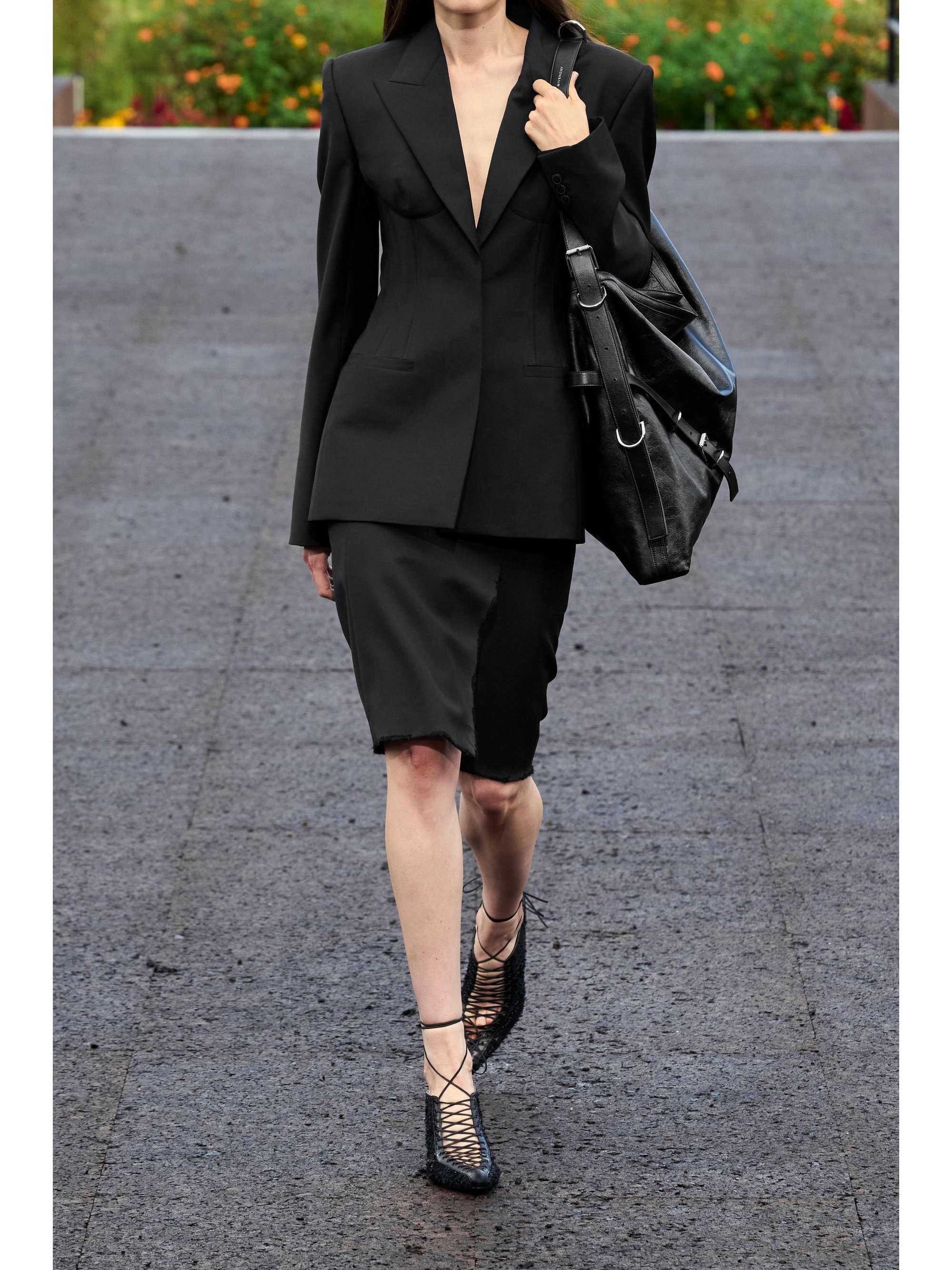 GIVENCHY Blazer en laine et mohair mélangés