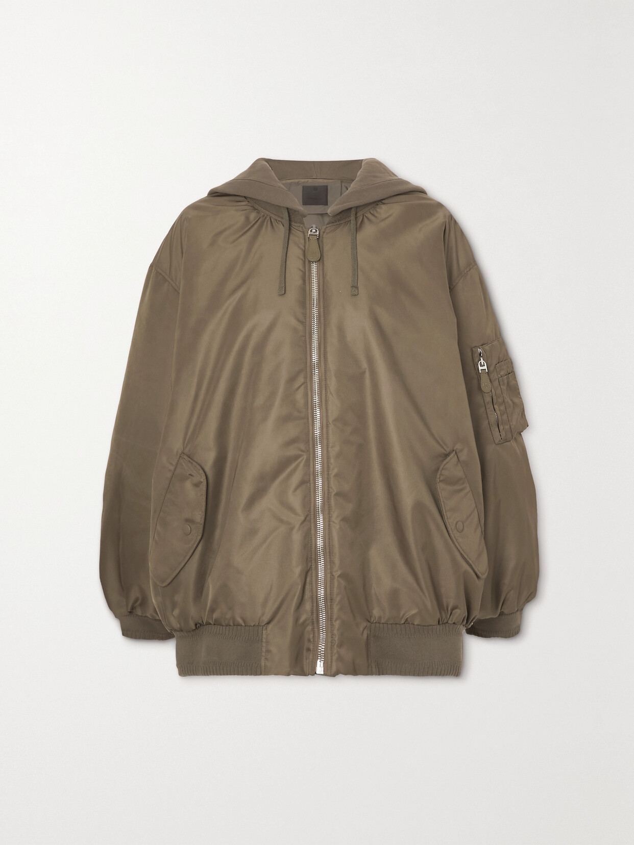 Givenchy Oversize Bomber Jacket In Khaki