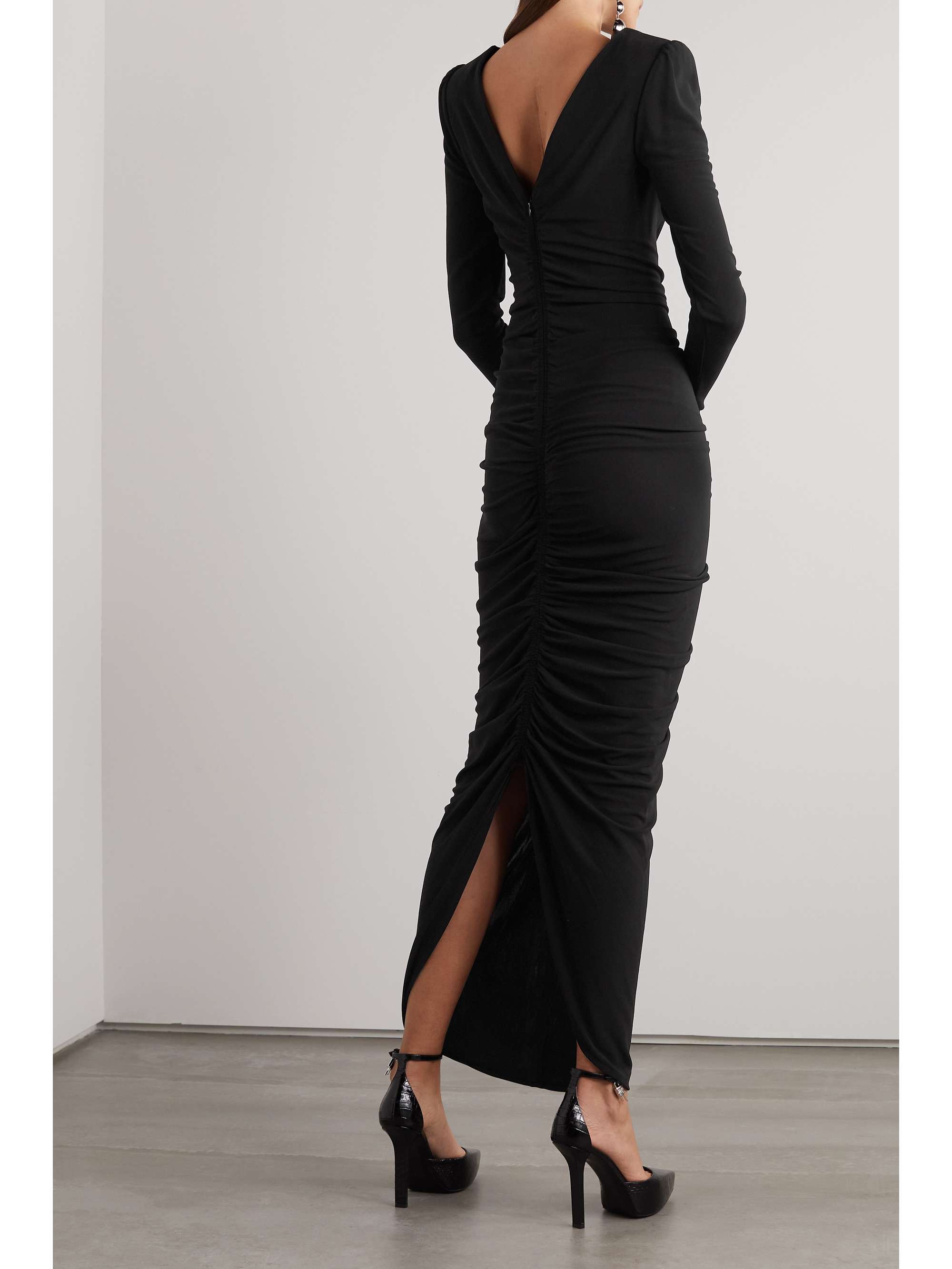 GIVENCHY Ruched crepe de chine maxi dress